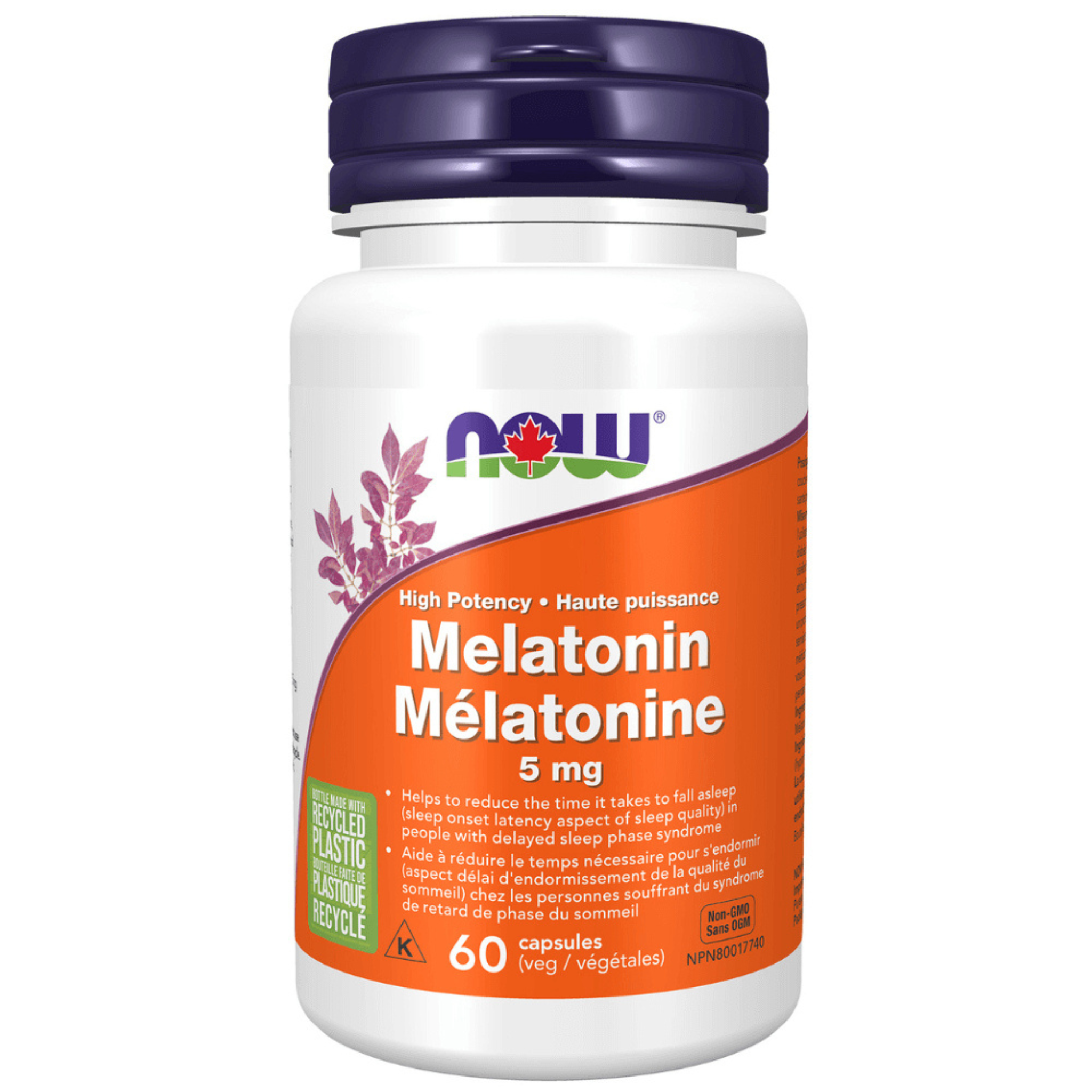 Now - Melatonin - 5mg 60 Veg Capsules