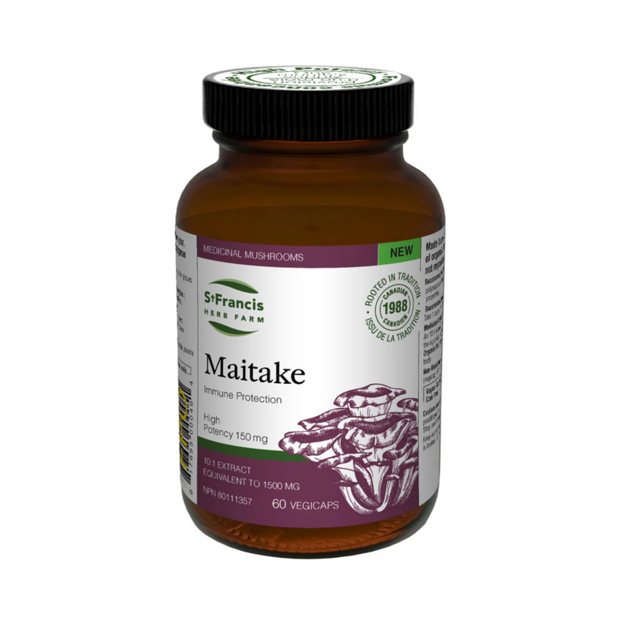 St Francis Herbs - Maitake - 60 Veg Capsules