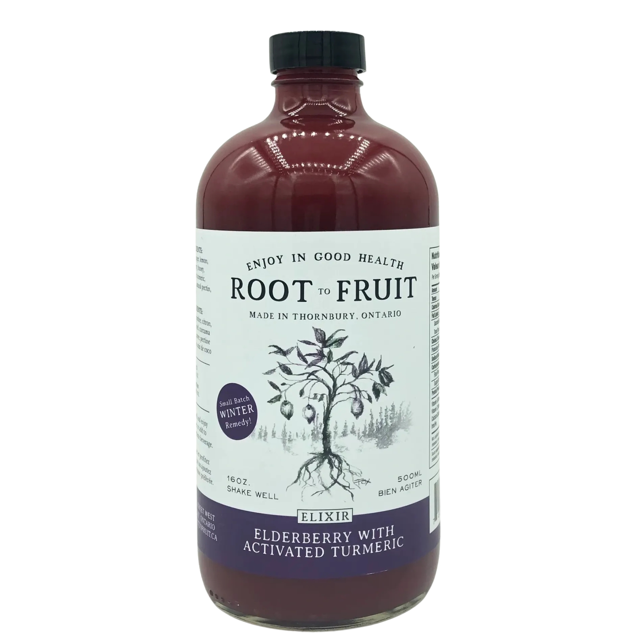 Root to Fruit - Elderberry W/ Activated Turmeric - 500ml