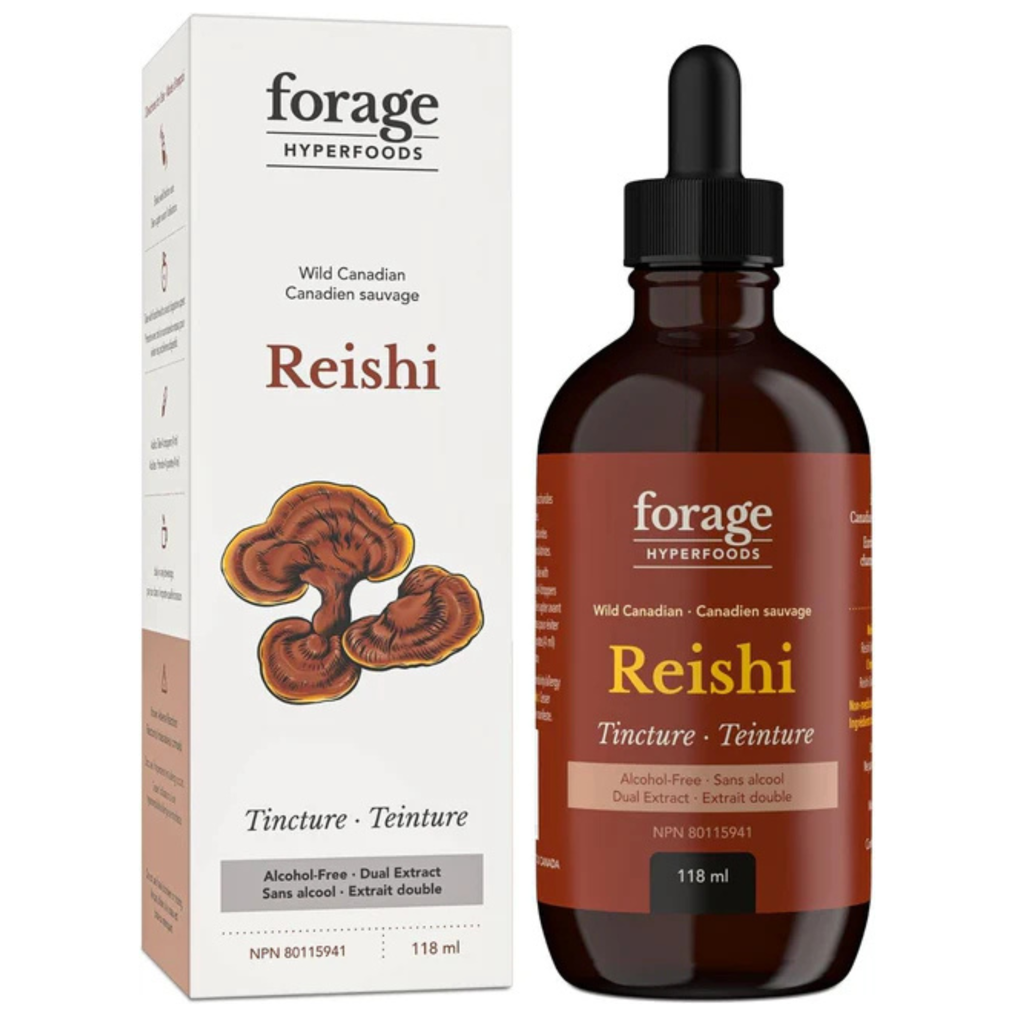 Forage Hyperfoods - Reishi Tincture Alcohol Free - 118ml (DSLM)