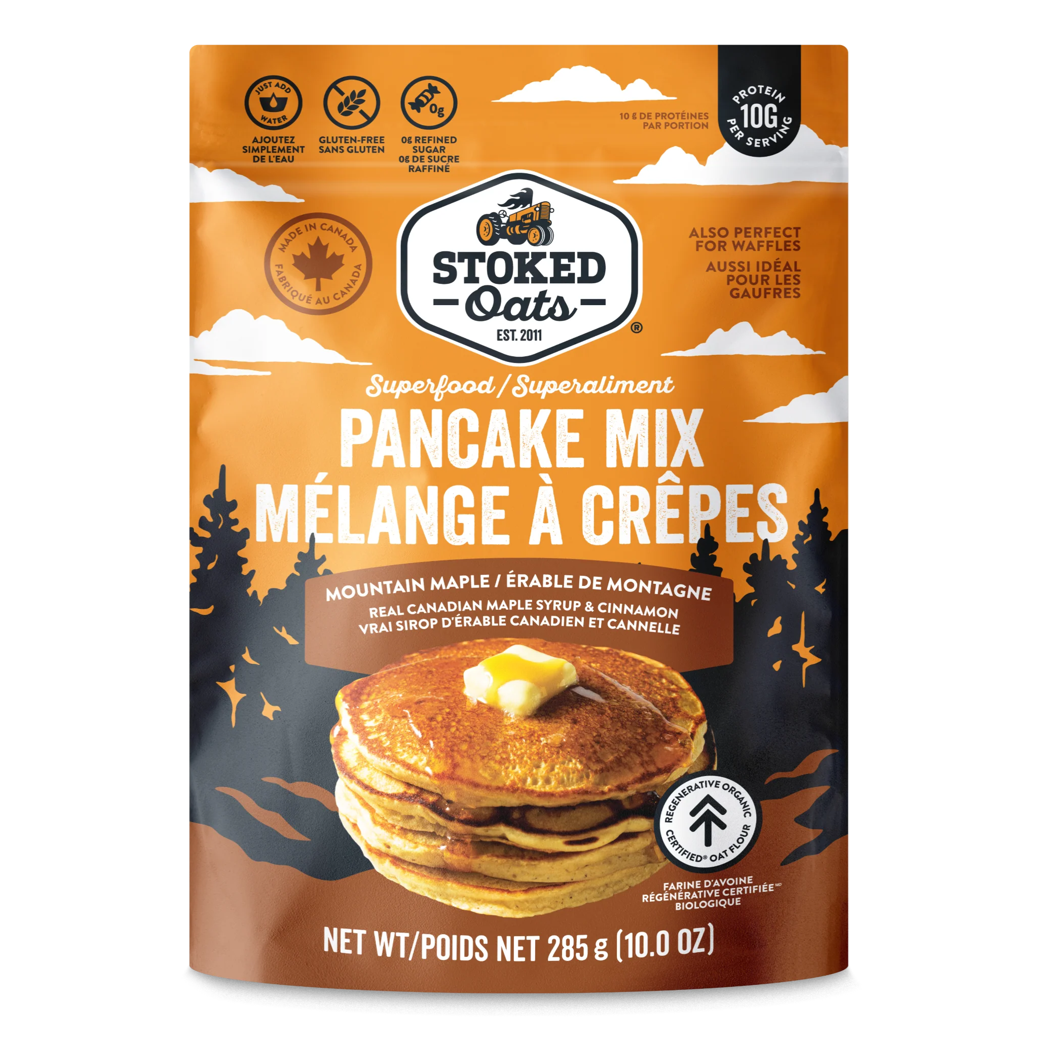 Stoked Oats - Superfood Pancake Mix Mountain Maple - 285g