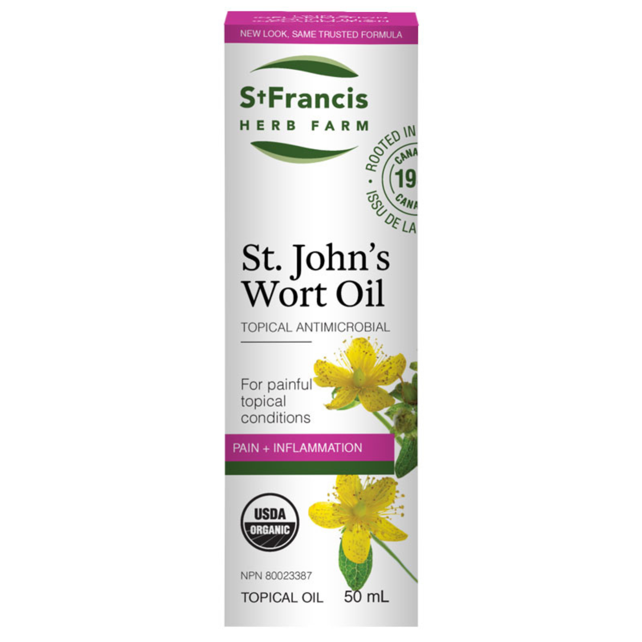 St Francis Herbs - St. John's Wort Topical Oil - 50ml