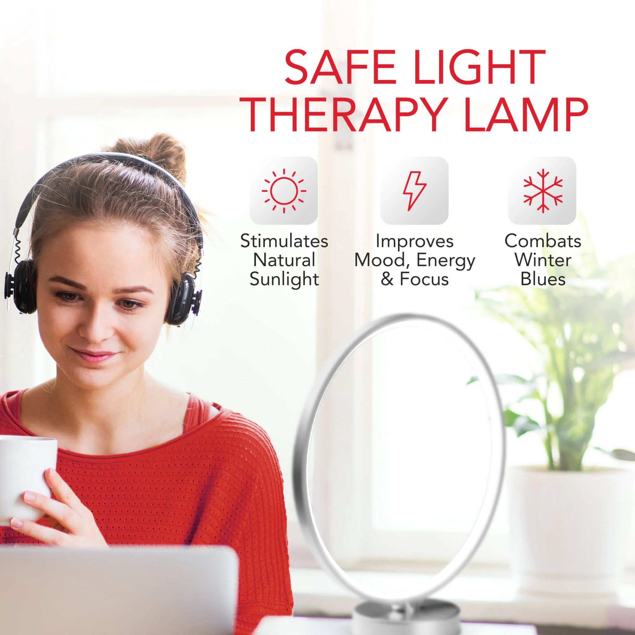 Kala Red Light - Therapy Lamp For Seasonal Affective Disorder (SAD)