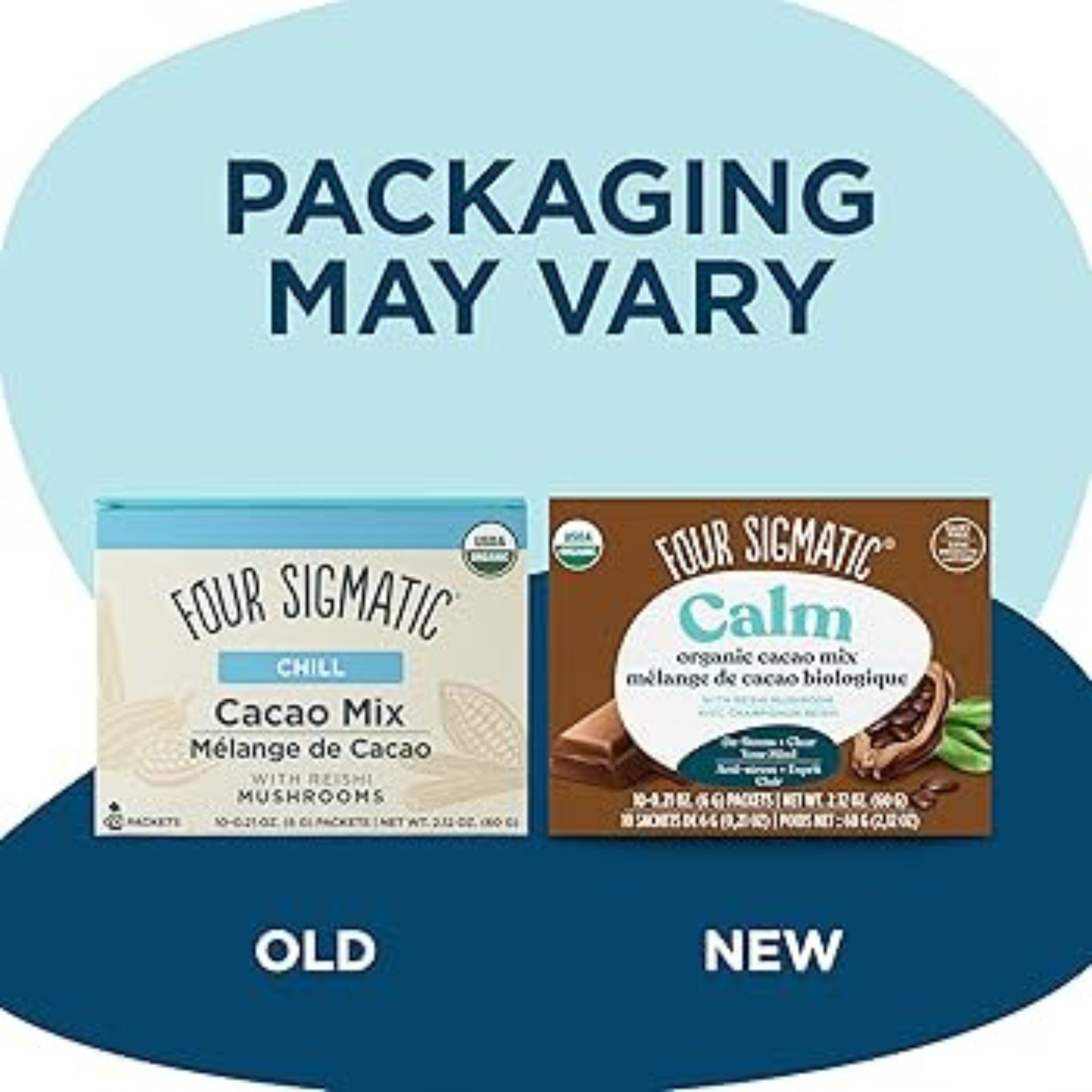 Four Sigmatic - Calm Organic Cacao Mix W/ Reishi - 60g 20 Packets (DSL BB 06/2026)
