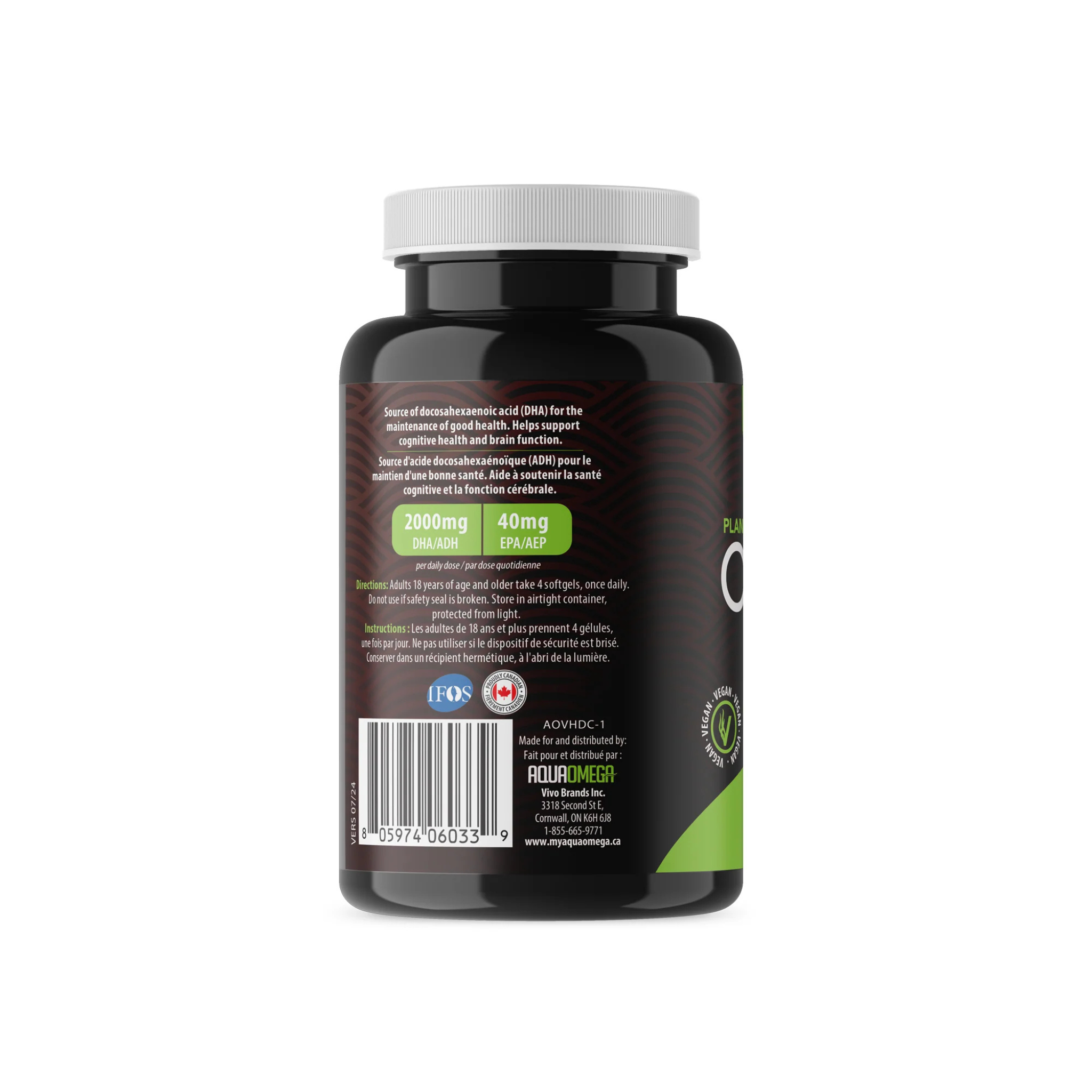 Aqua Omega - Plant Based Omega 3 - 2480mg Softgels