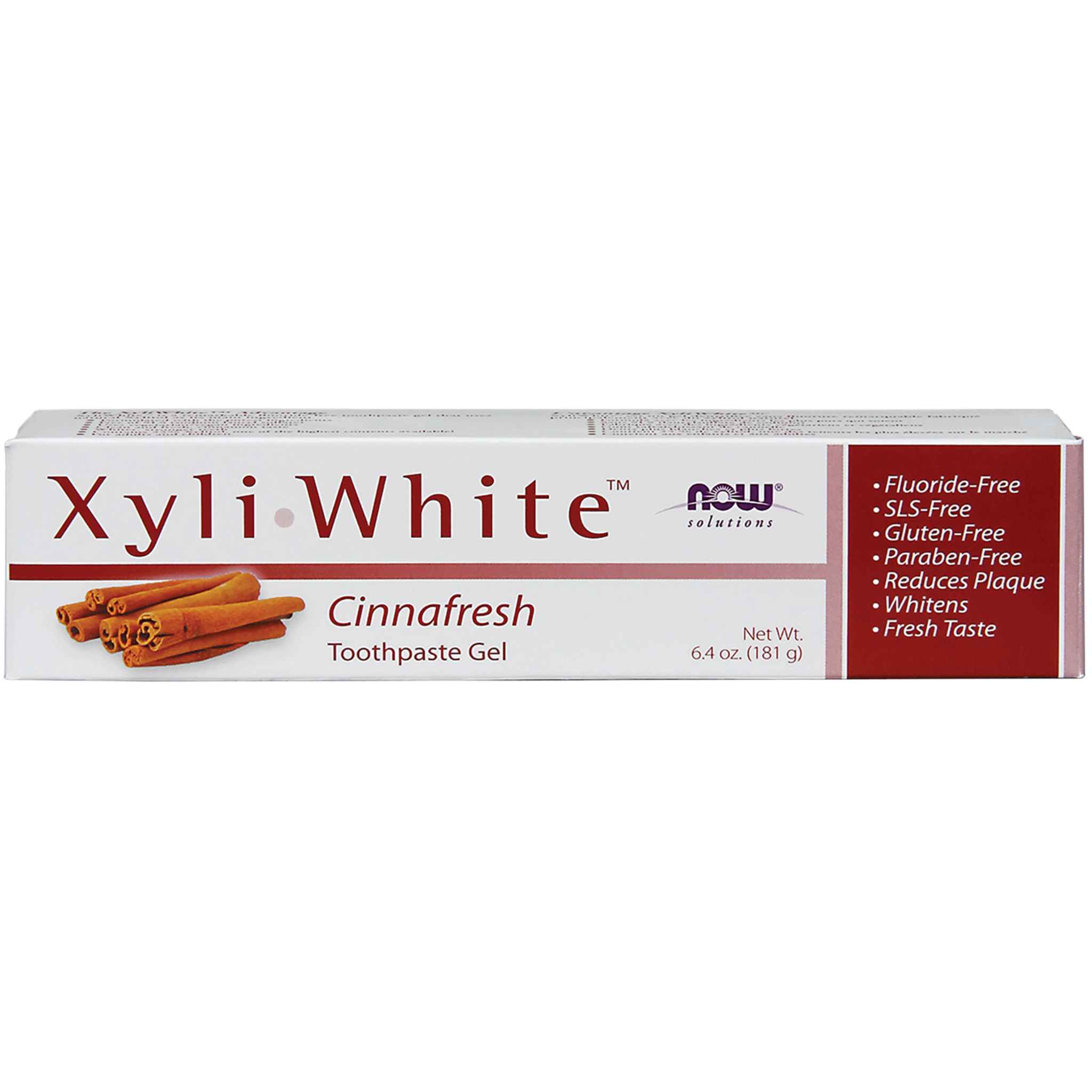 Now - Xyli White Cinnafresh Toothpaste Gel - 181g