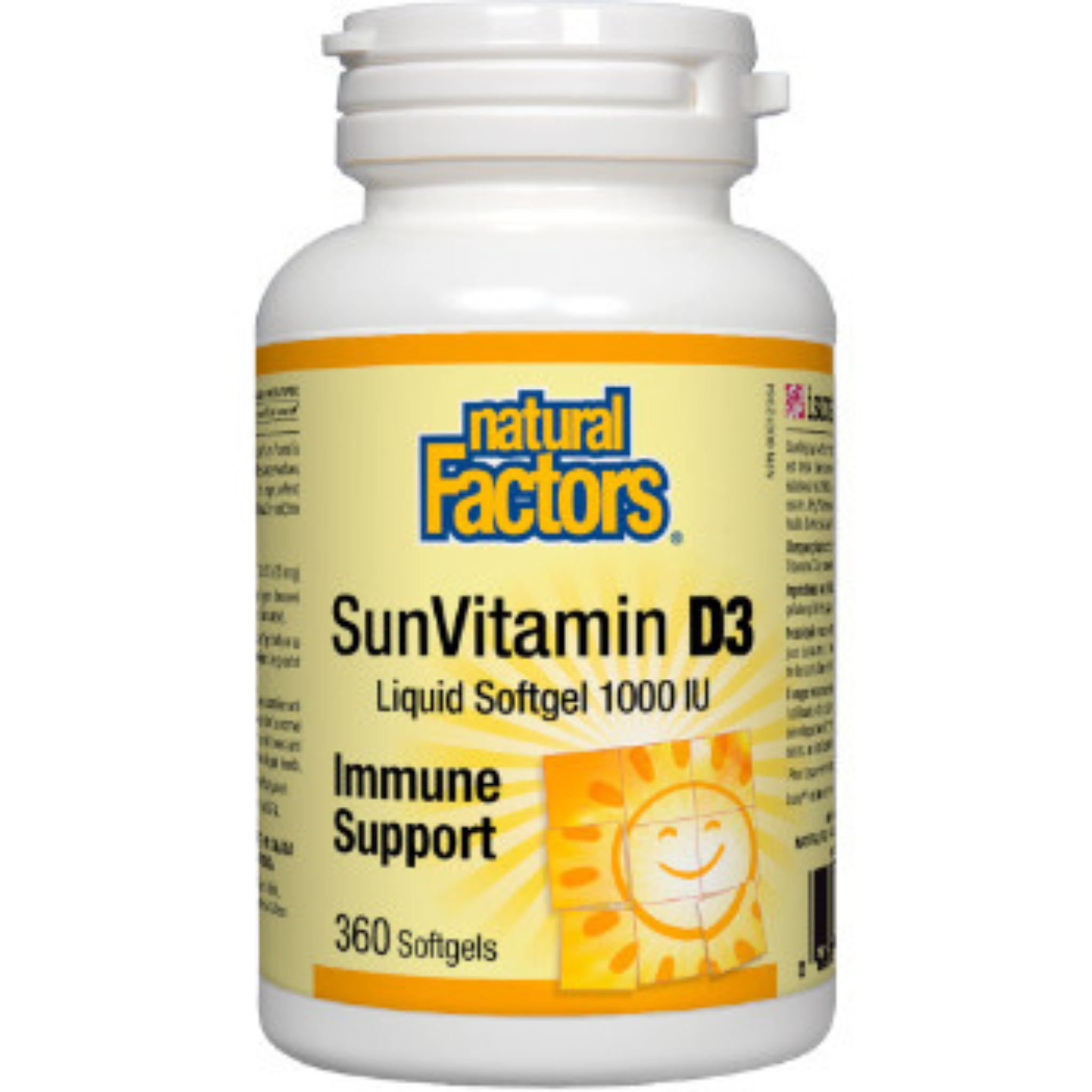 Natural Factors - SunVitamin D3 - 1000IU - Liquid Softgel
