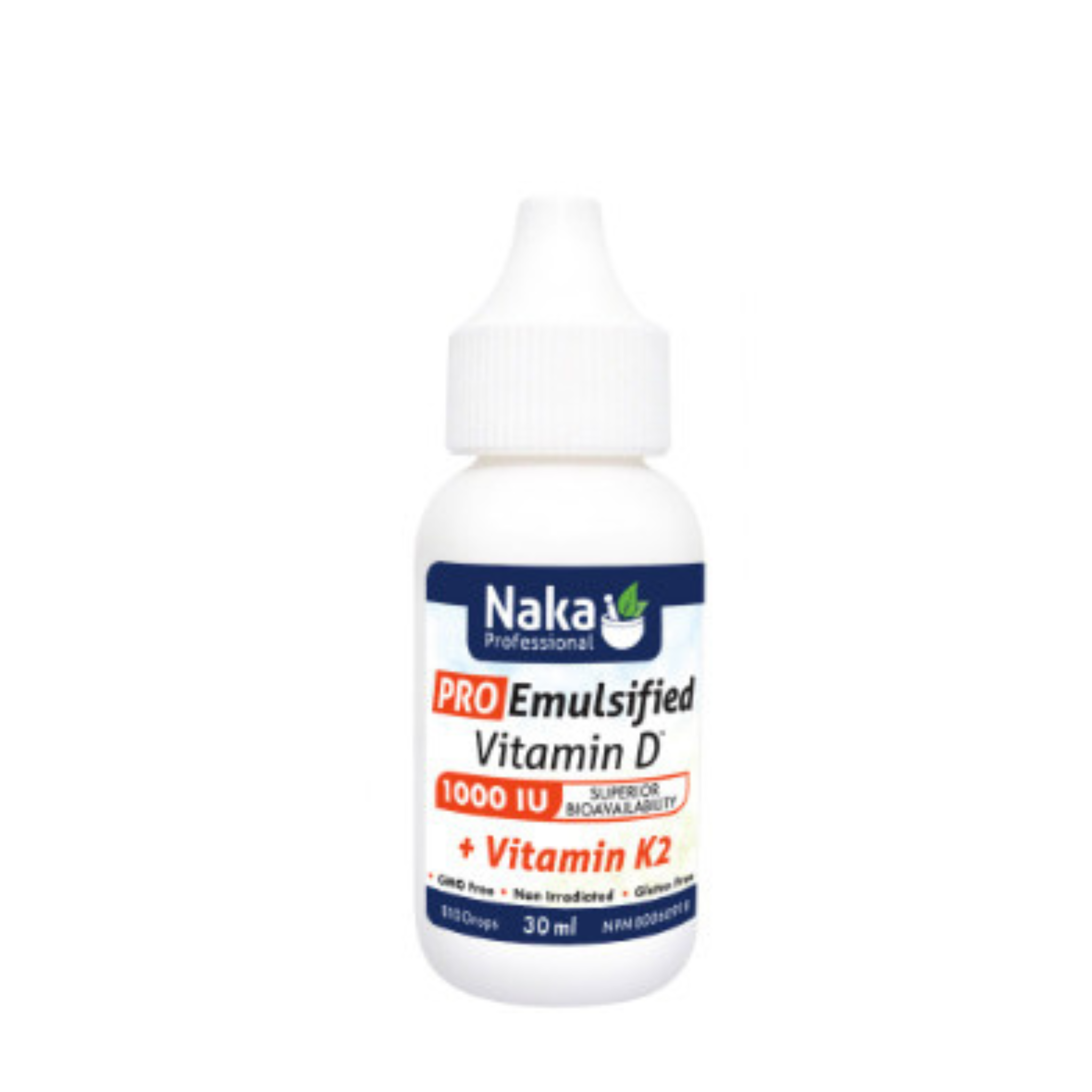 Naka - Pro Emulsified Vit D3 & Vit K2 - 1000iu 30ml (DSLM)