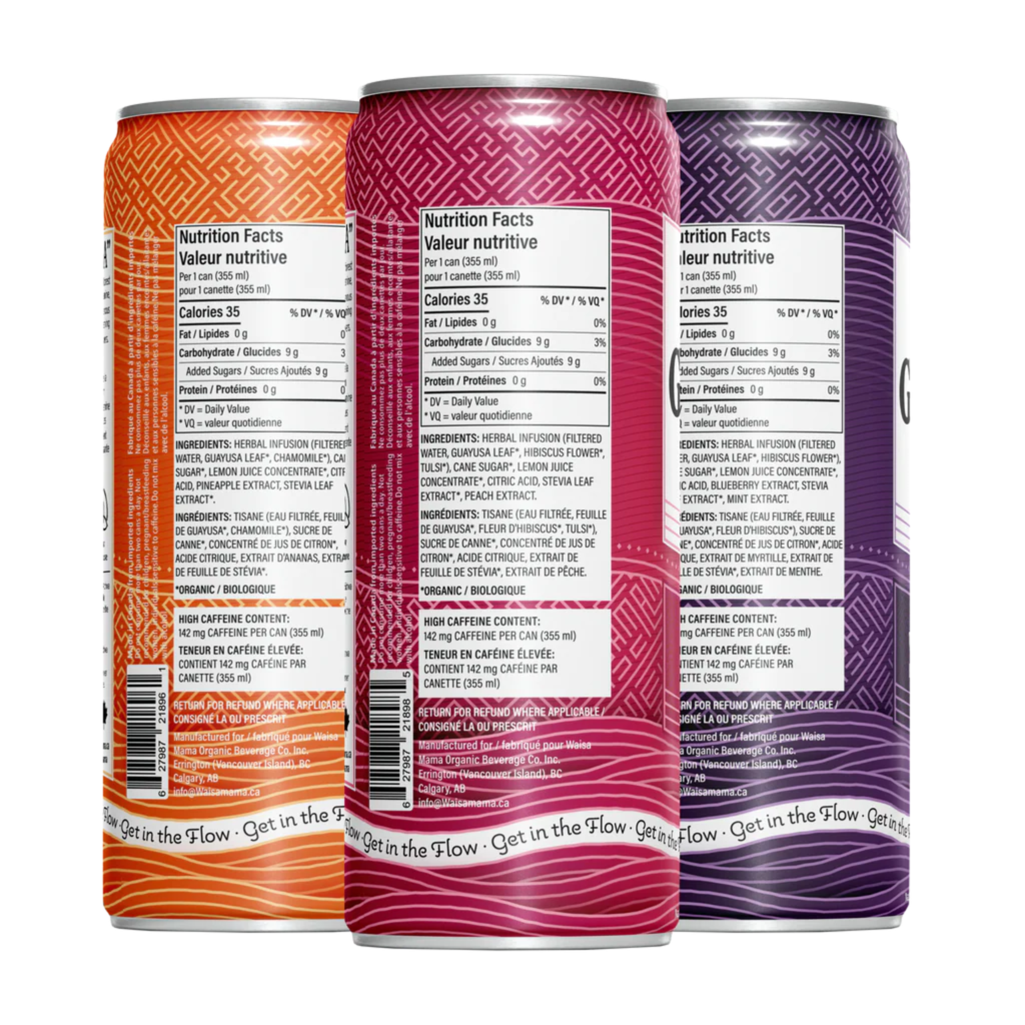 Waisamama - Cold Brew Guayusa - 355ml (3 Flavours)