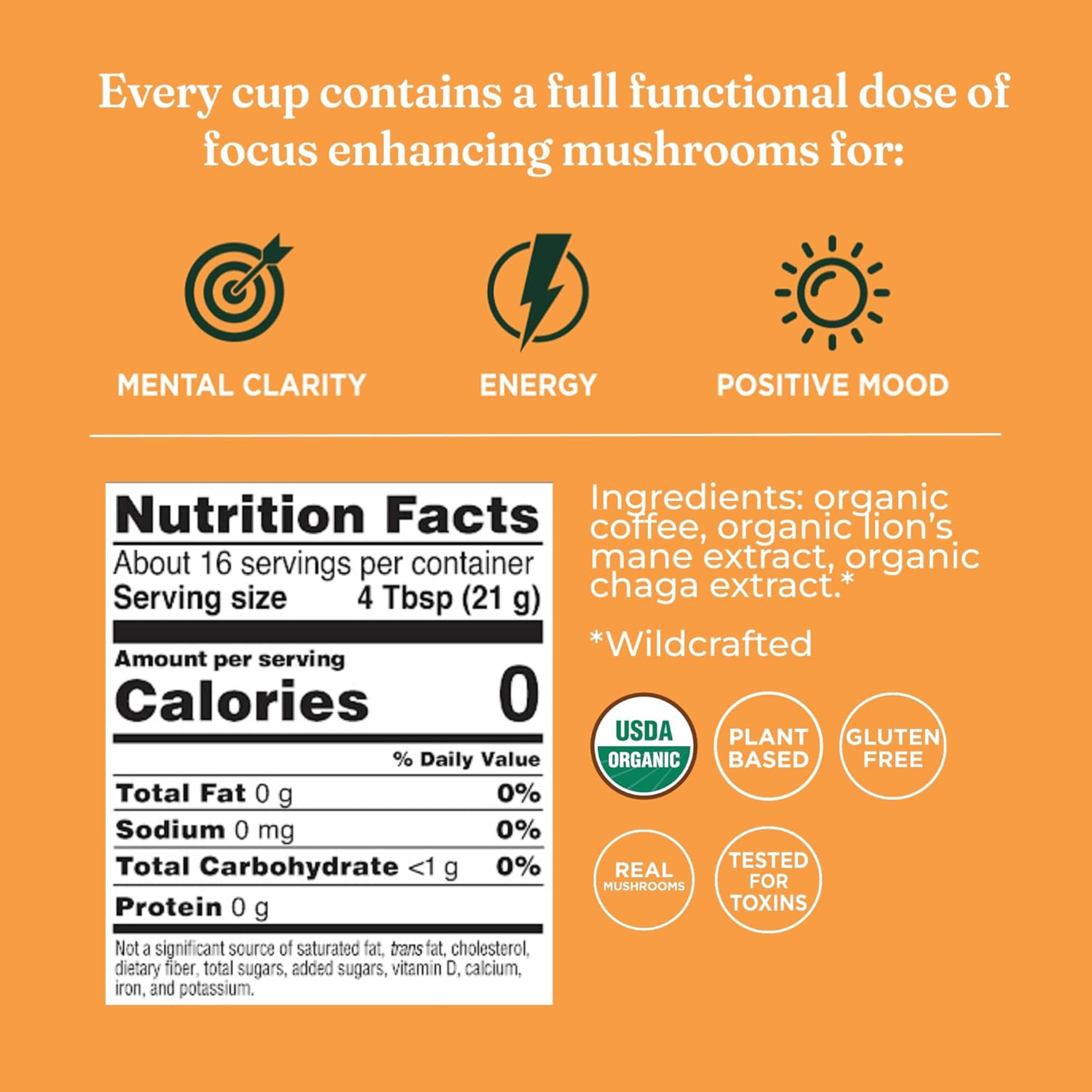 Four Sigmatic - Think Mushroom Ground Coffee Dark Roast (DSL)
