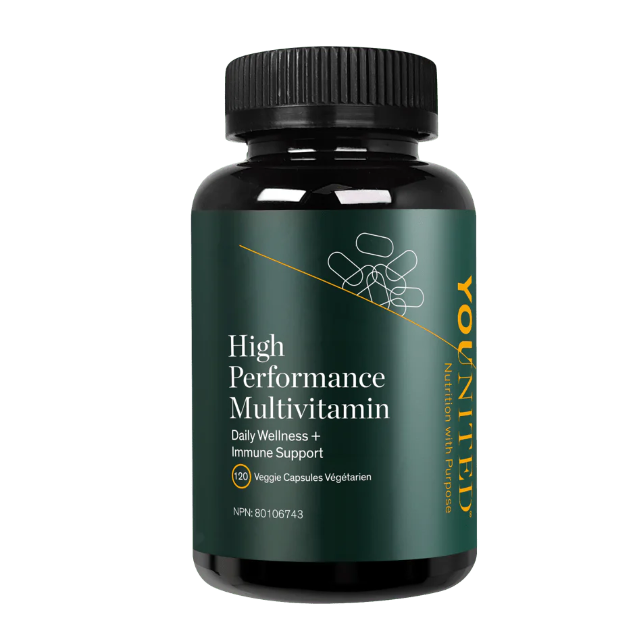 Younited - High Performance Multivitamin Daily Wellness and Immune Support - 120 Capsules