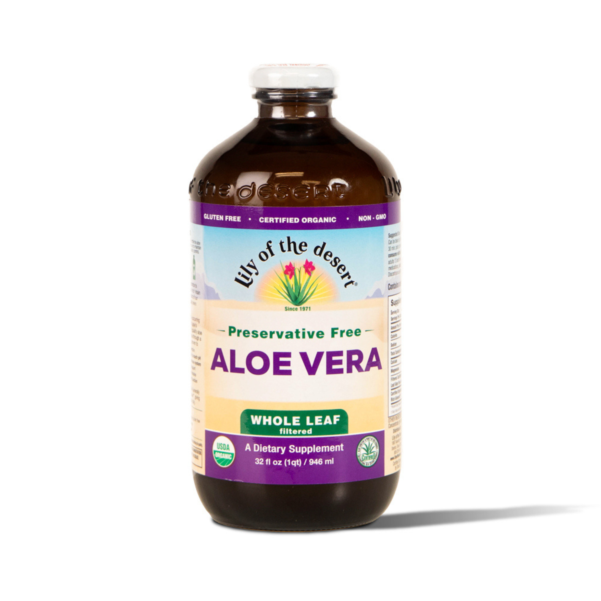 Lily Of The Desert - Organic Preservative Free Whole Leaf Aloe Vera Juice