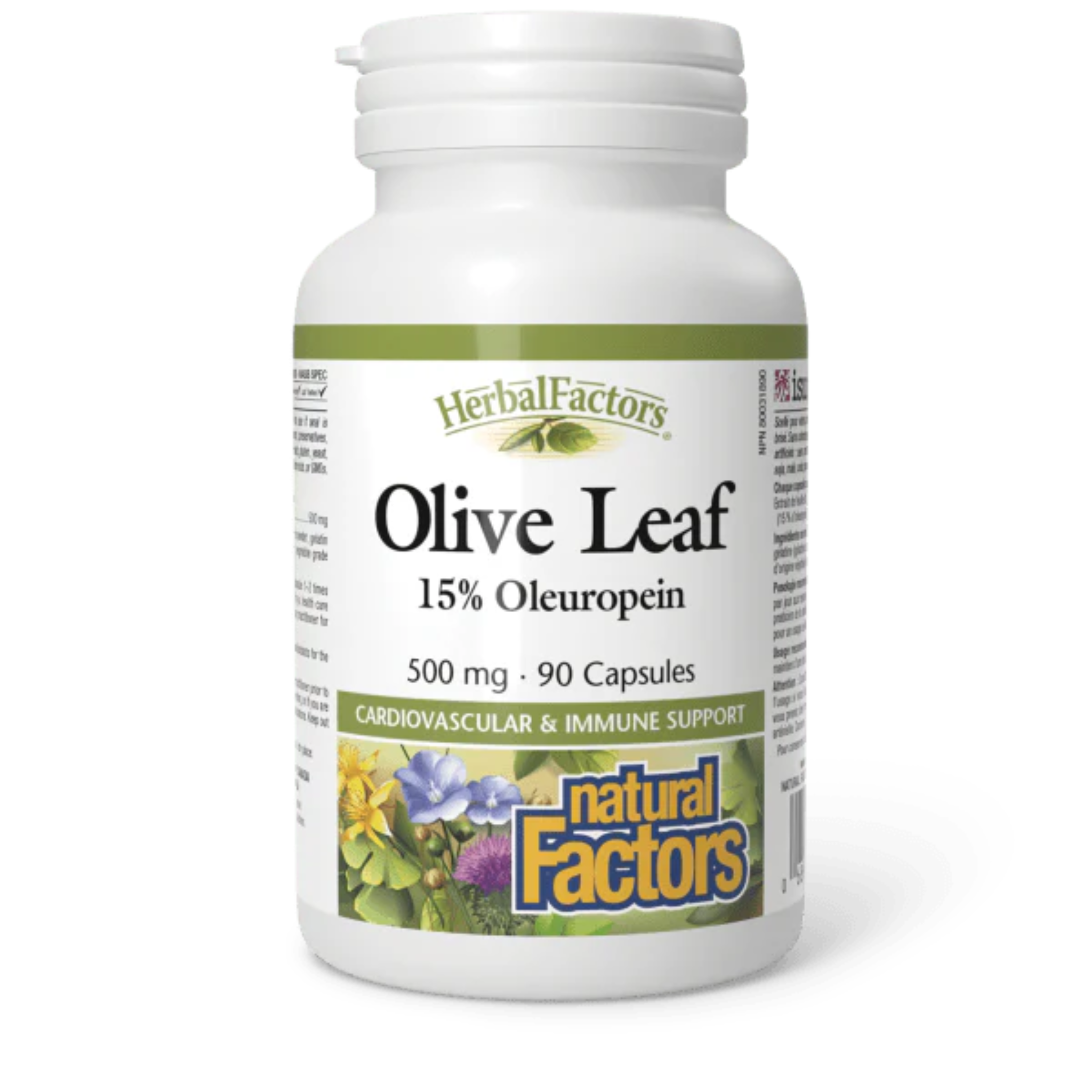 Natural Factors - Olive Leaf - 500mg 90 Capsules