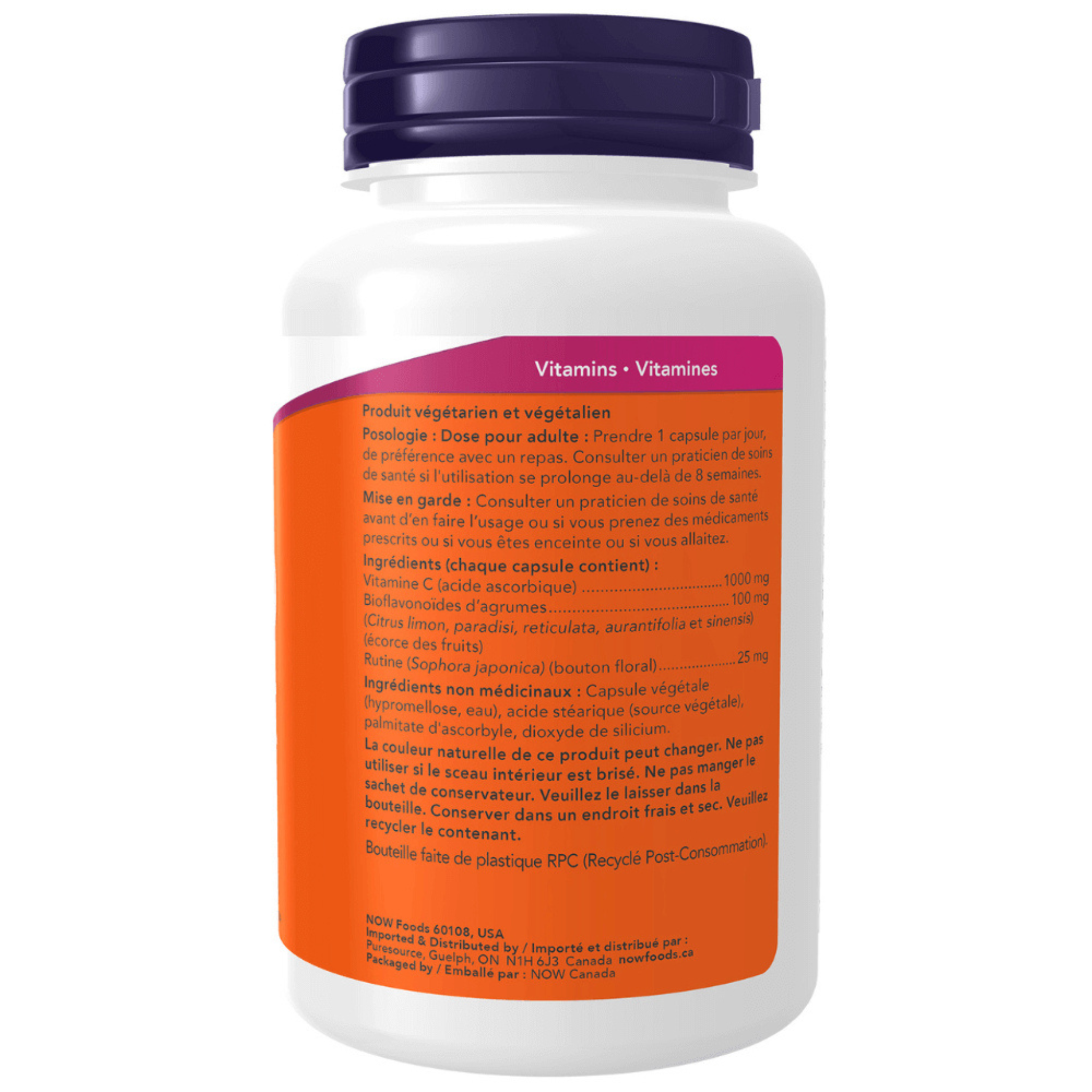 Now - C-1000 With 100mg Bioflavonoids - Veg Capsules