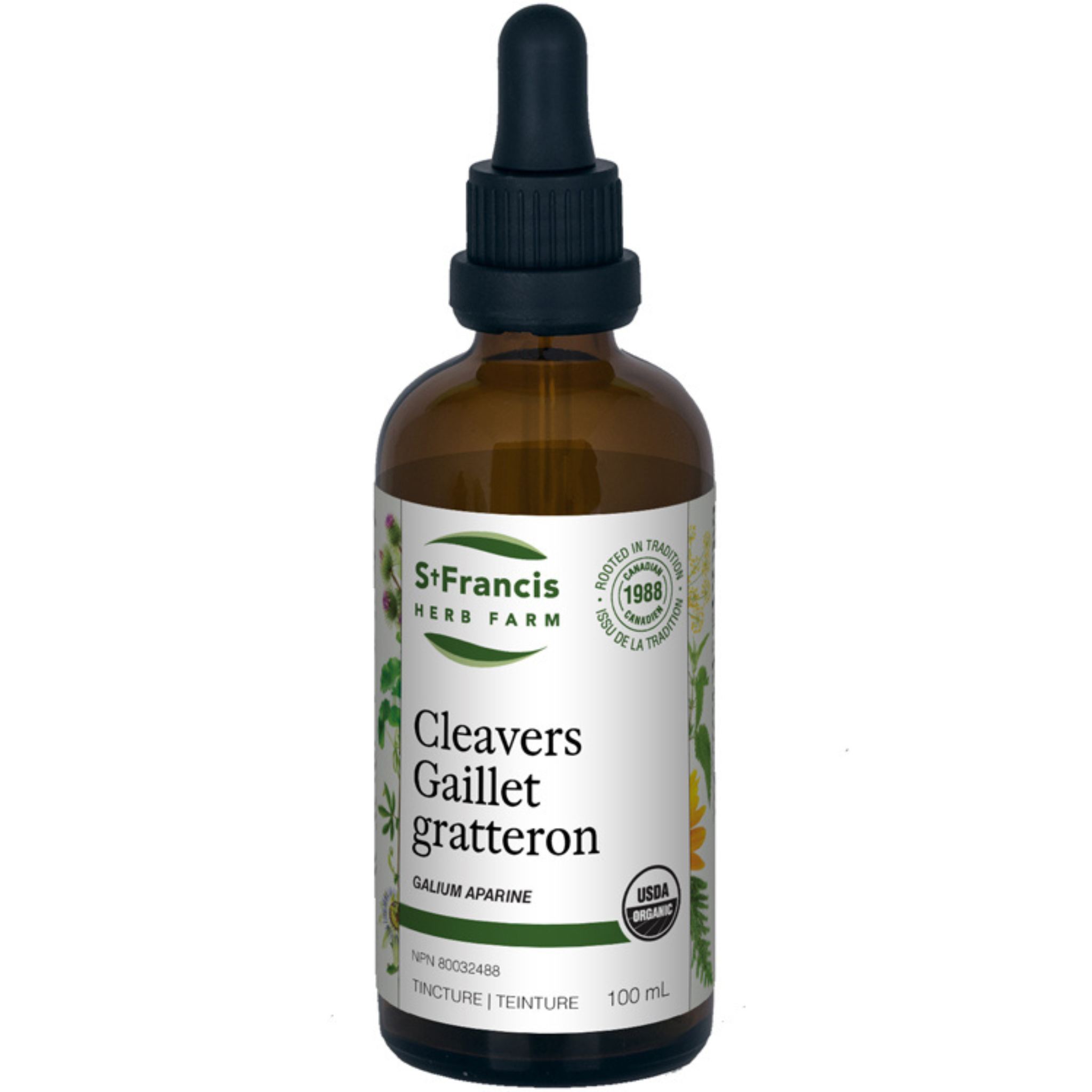 St Francis Herbs - Cleavers Tincture - 50mL