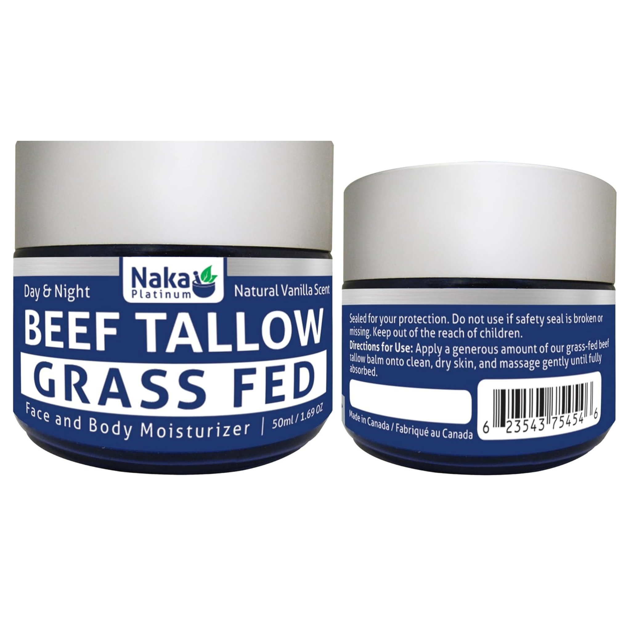 Naka - Beef Tallow Face & Body Moisturizer (Vanilla) - 50ml