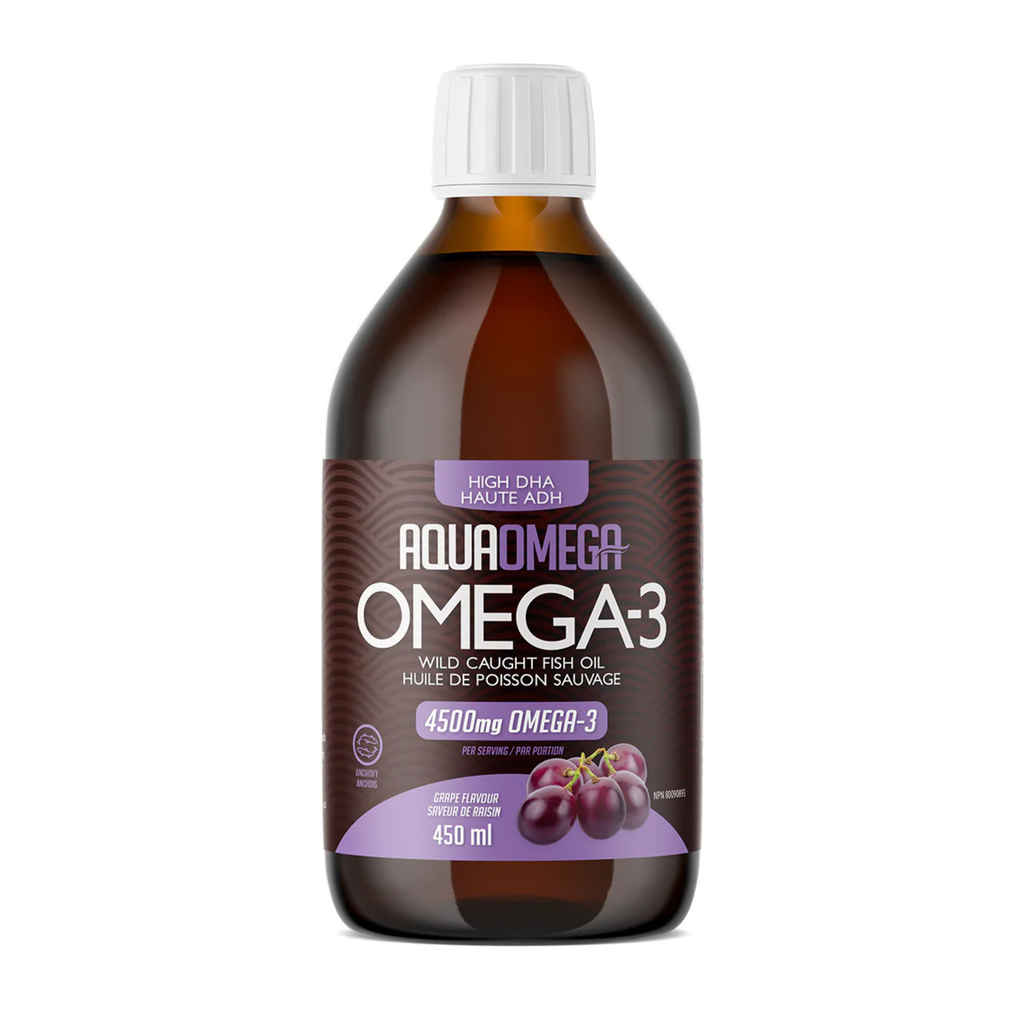 Aqua Omega - High DHA Omega-3 Grape - 4500mg Liquid