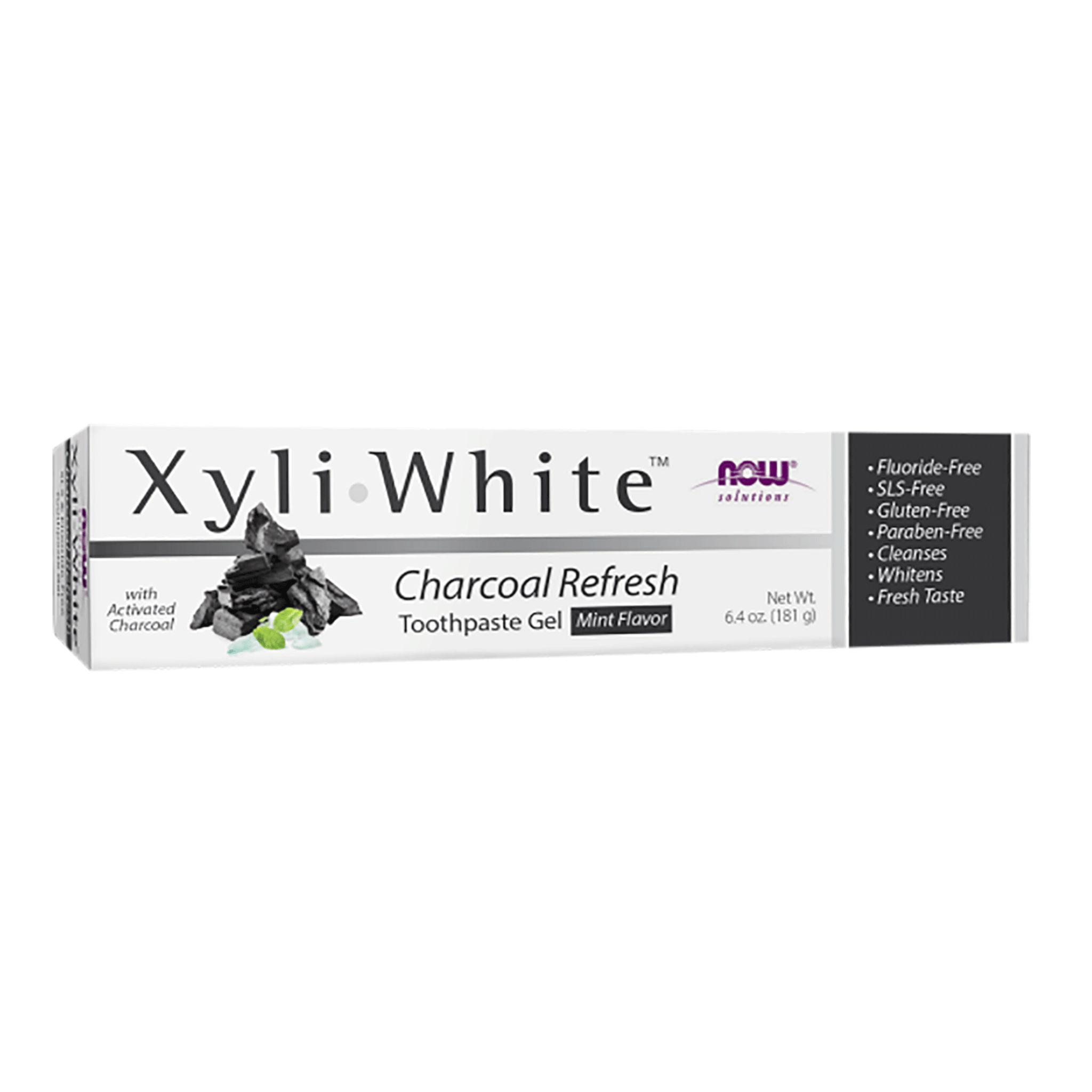 Now - Xyli White Charcoal Refresh Toothpaste Gel - 181g