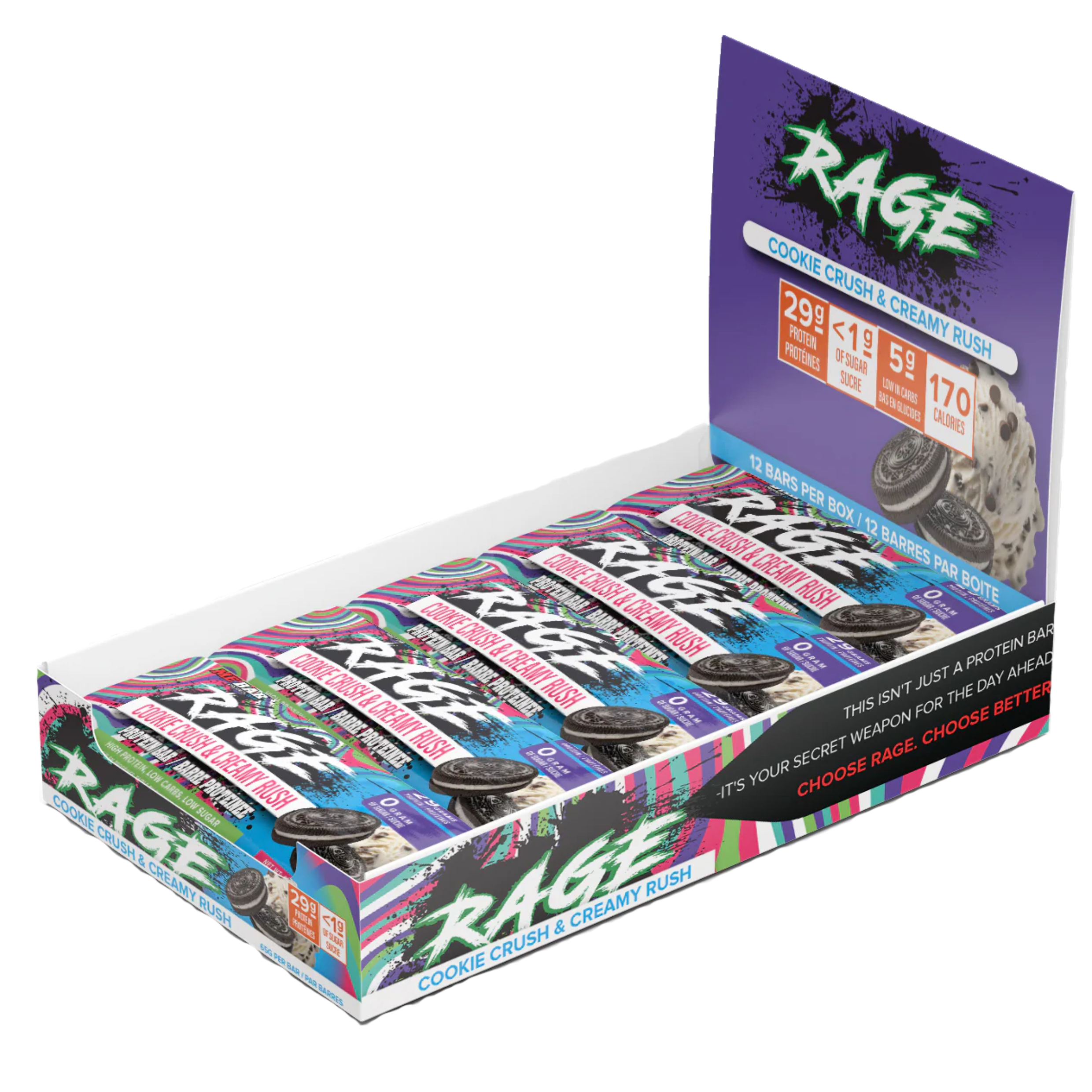 Me Bar - Rage Cookie Crush & Cream Rush - Box of 12 (ONLINE ONLY)