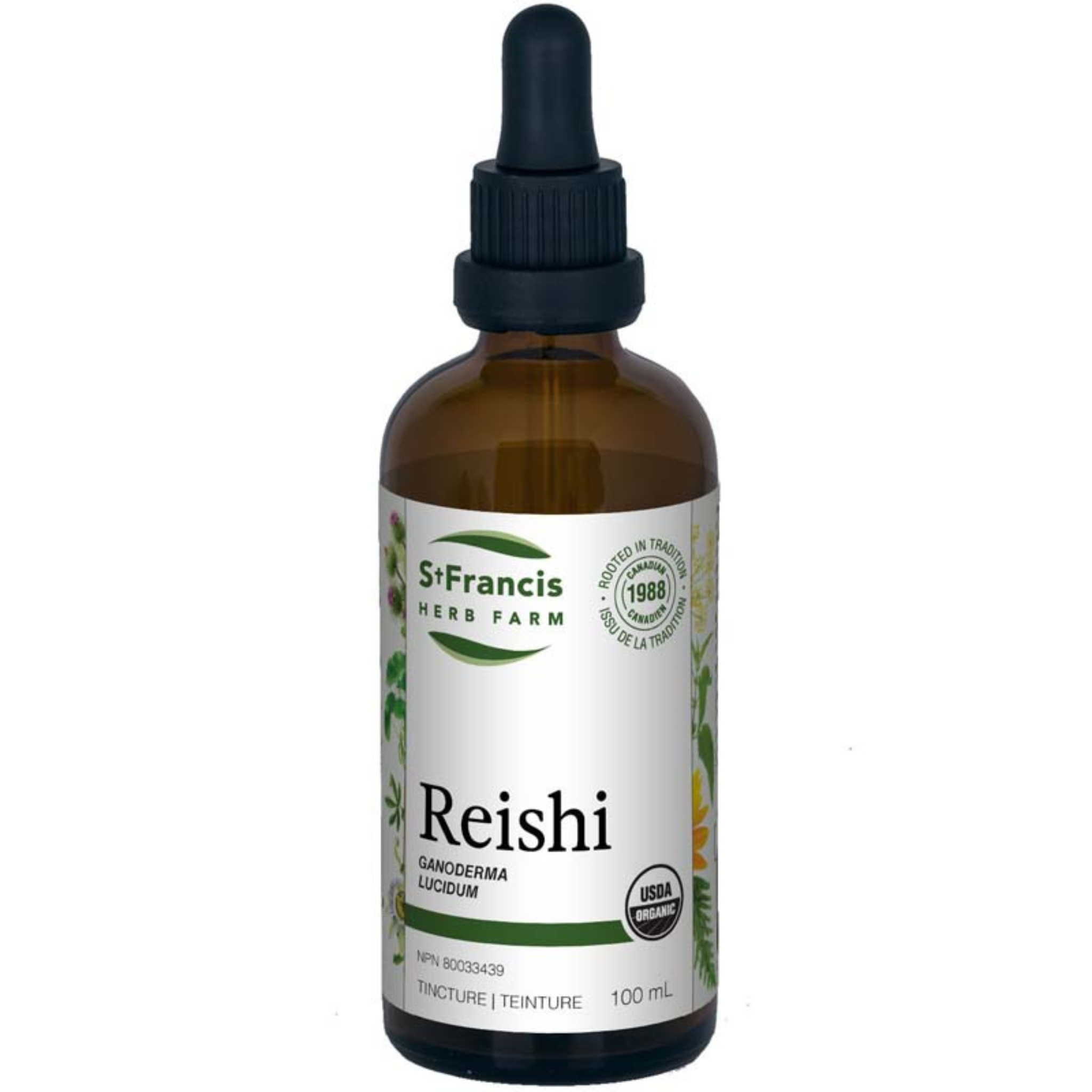 St Francis Herbs - Reishi Tincture - 50mL
