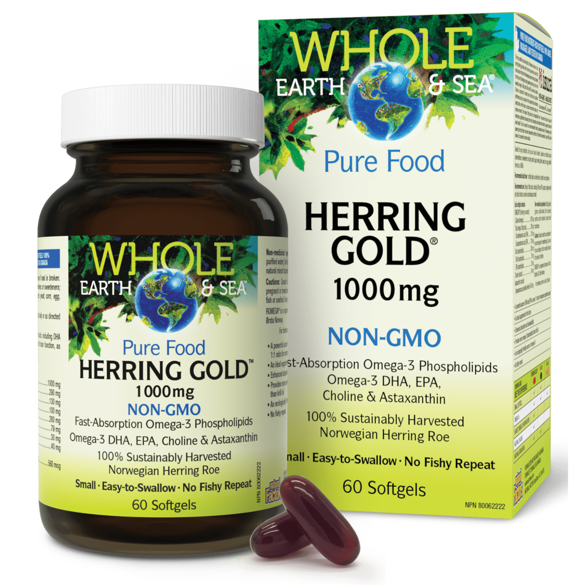 Whole Earth & Sea - Herring Gold - 1000 mg 60 Softgels