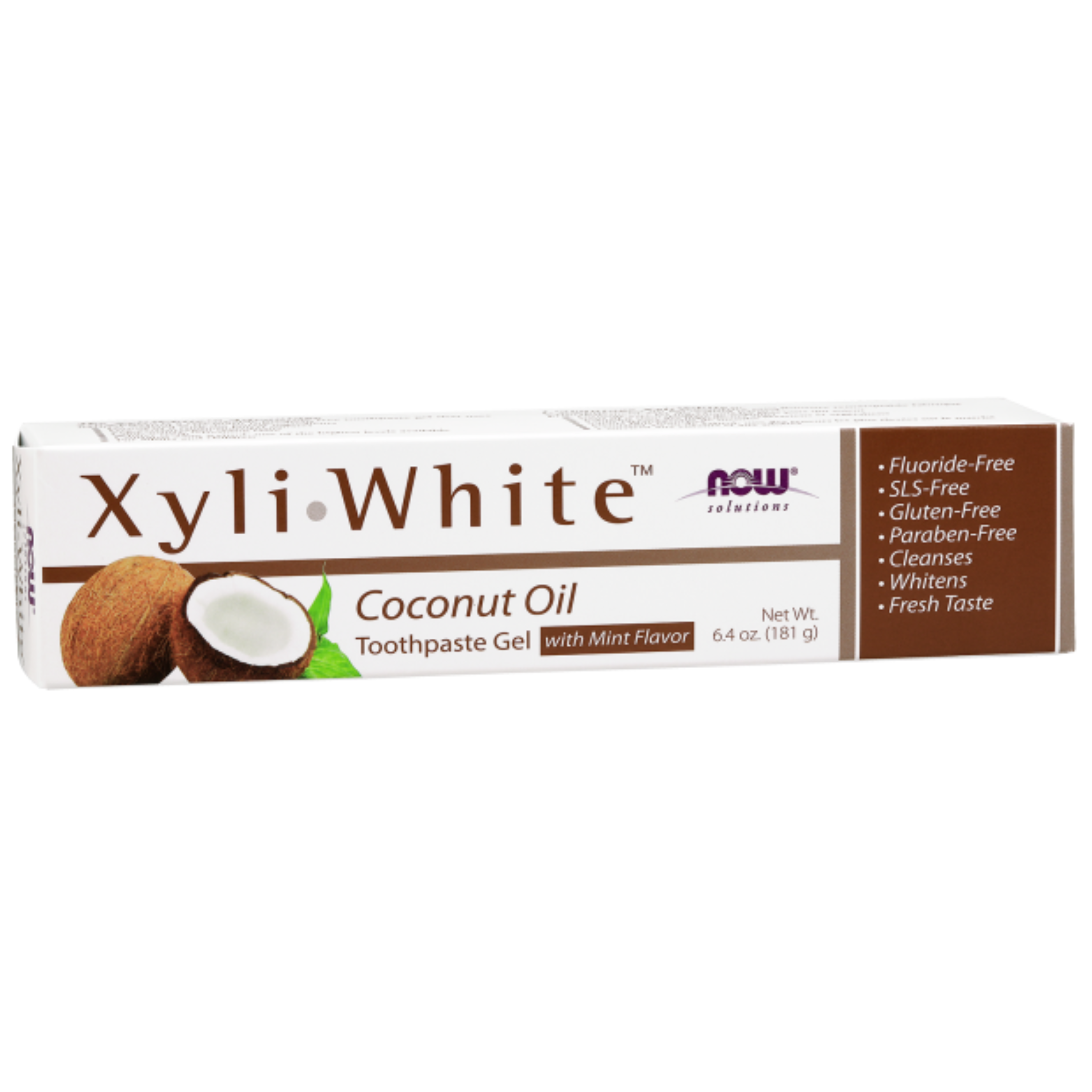 Now - Xyli White Coconut Oil Toothpaste Gel - 181g