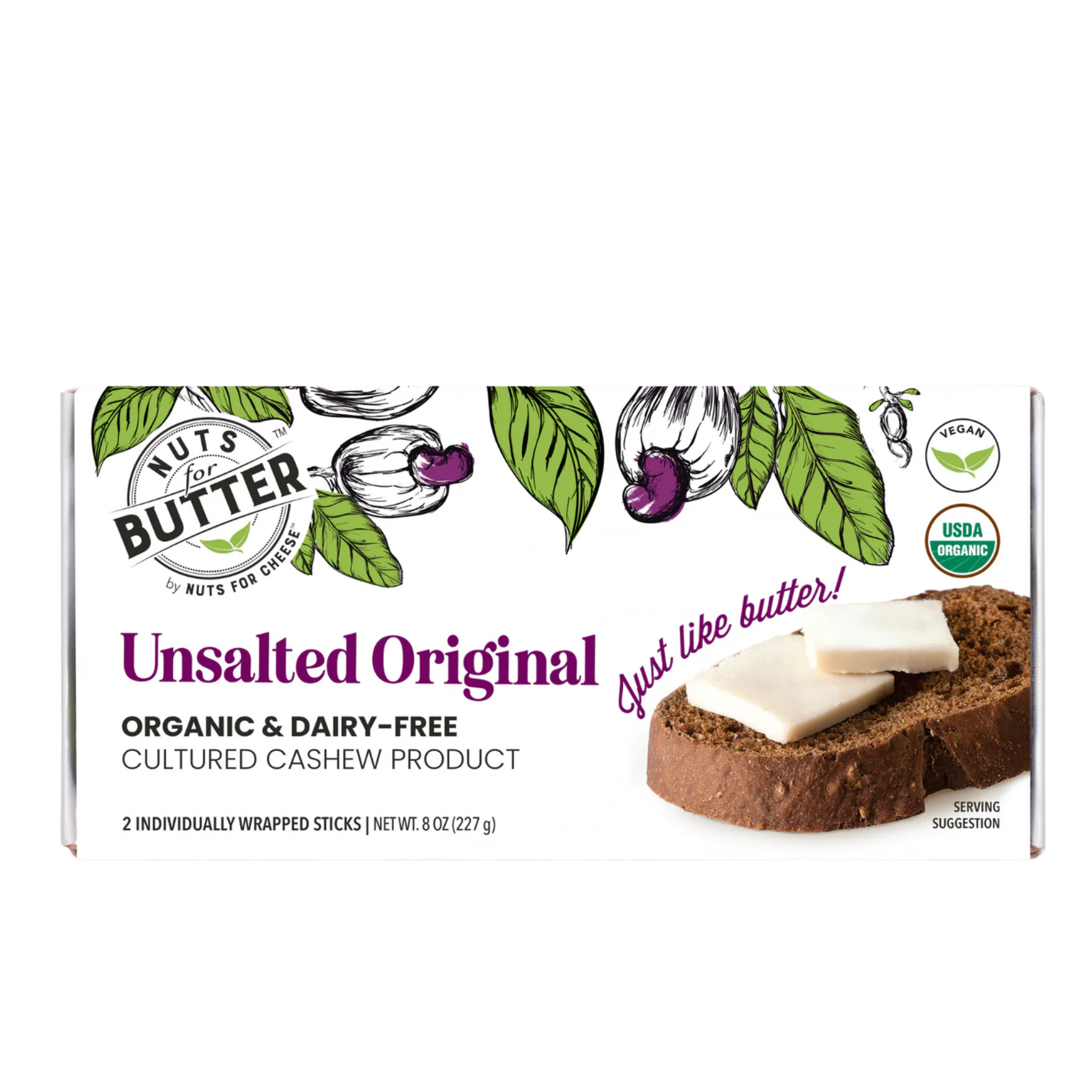 Nuts For Butter - Unsalted Vegan Butter - 227g (DSL BB 16 Jul 2025) (IN STORE PICKUP ONLY)