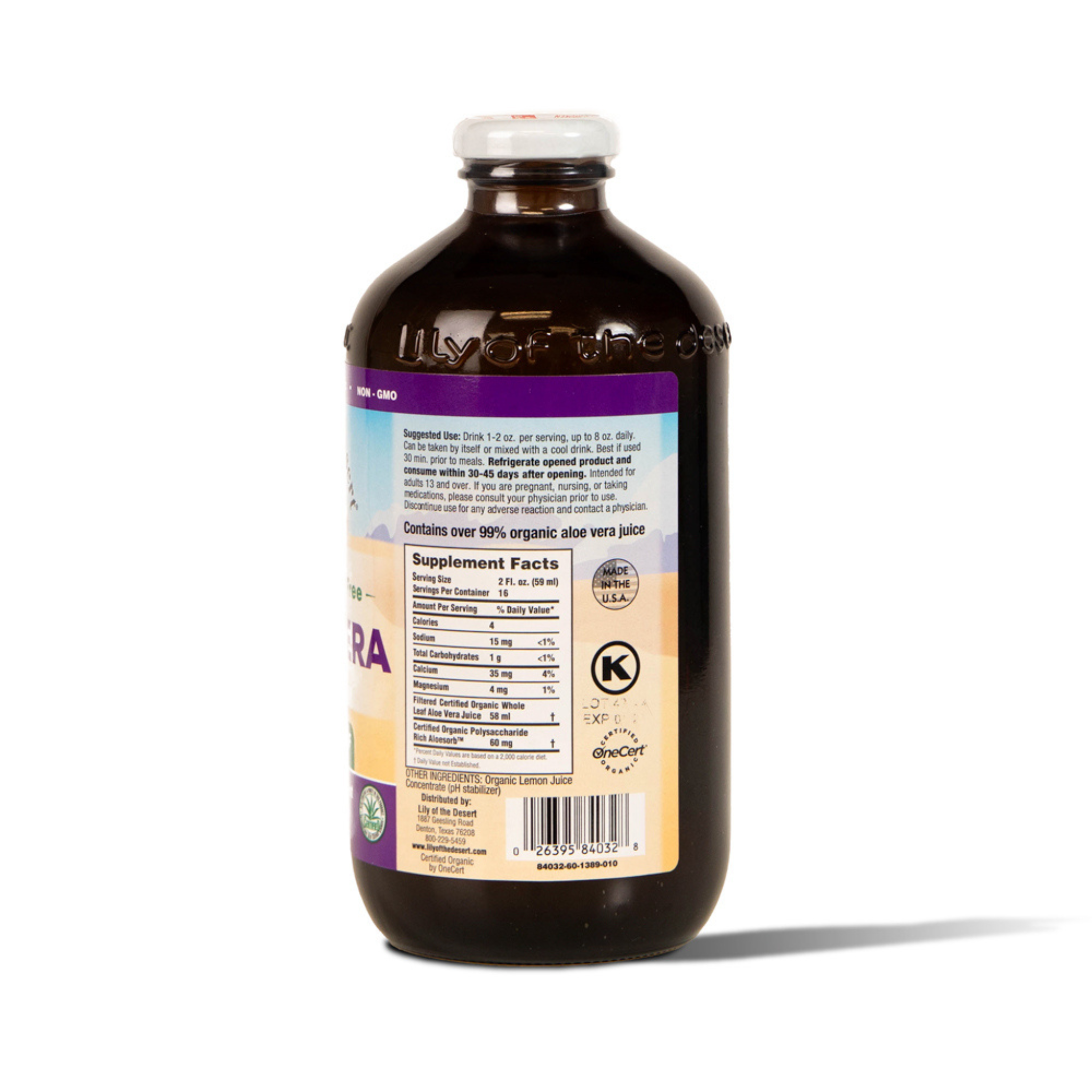 Lily Of The Desert - Organic Preservative Free Whole Leaf Aloe Vera Juice