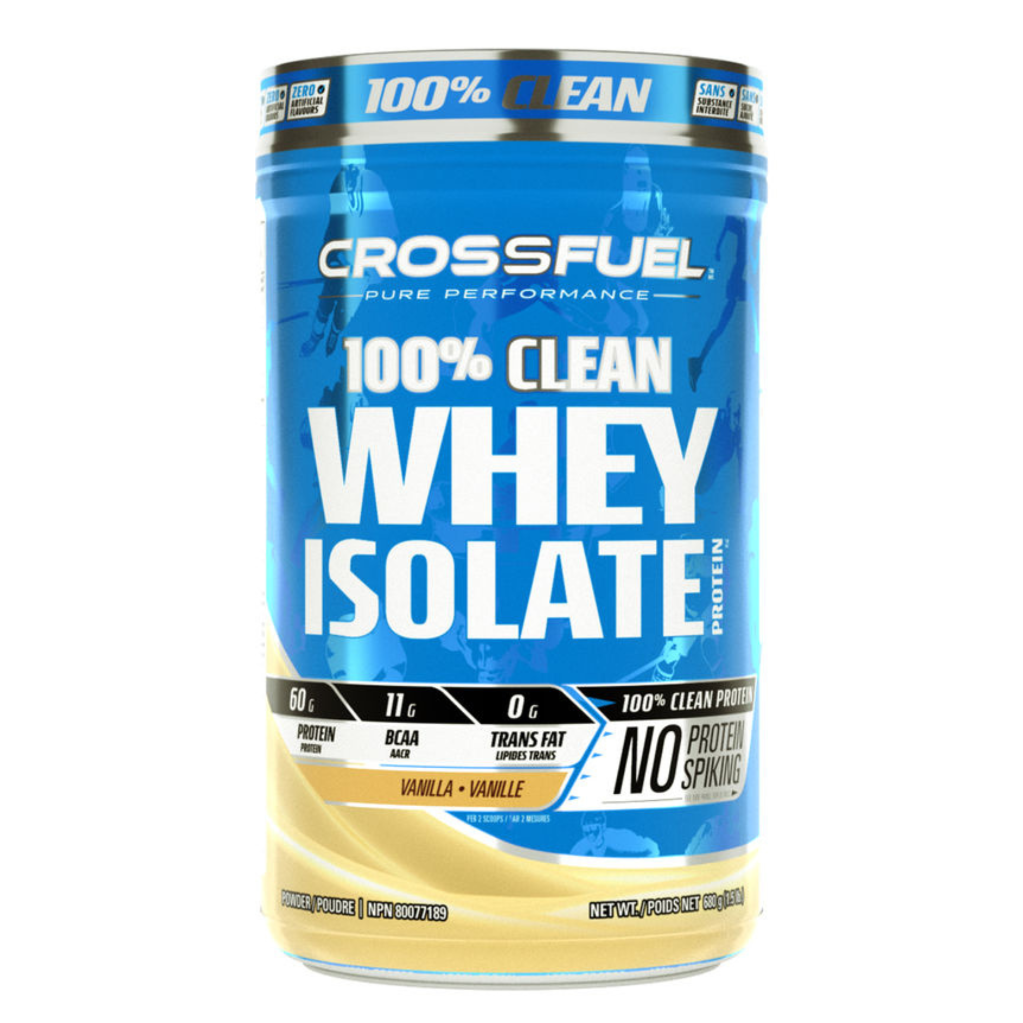 Crossfuel - 100% Clean Whey Isolate Protein Powder - 680g