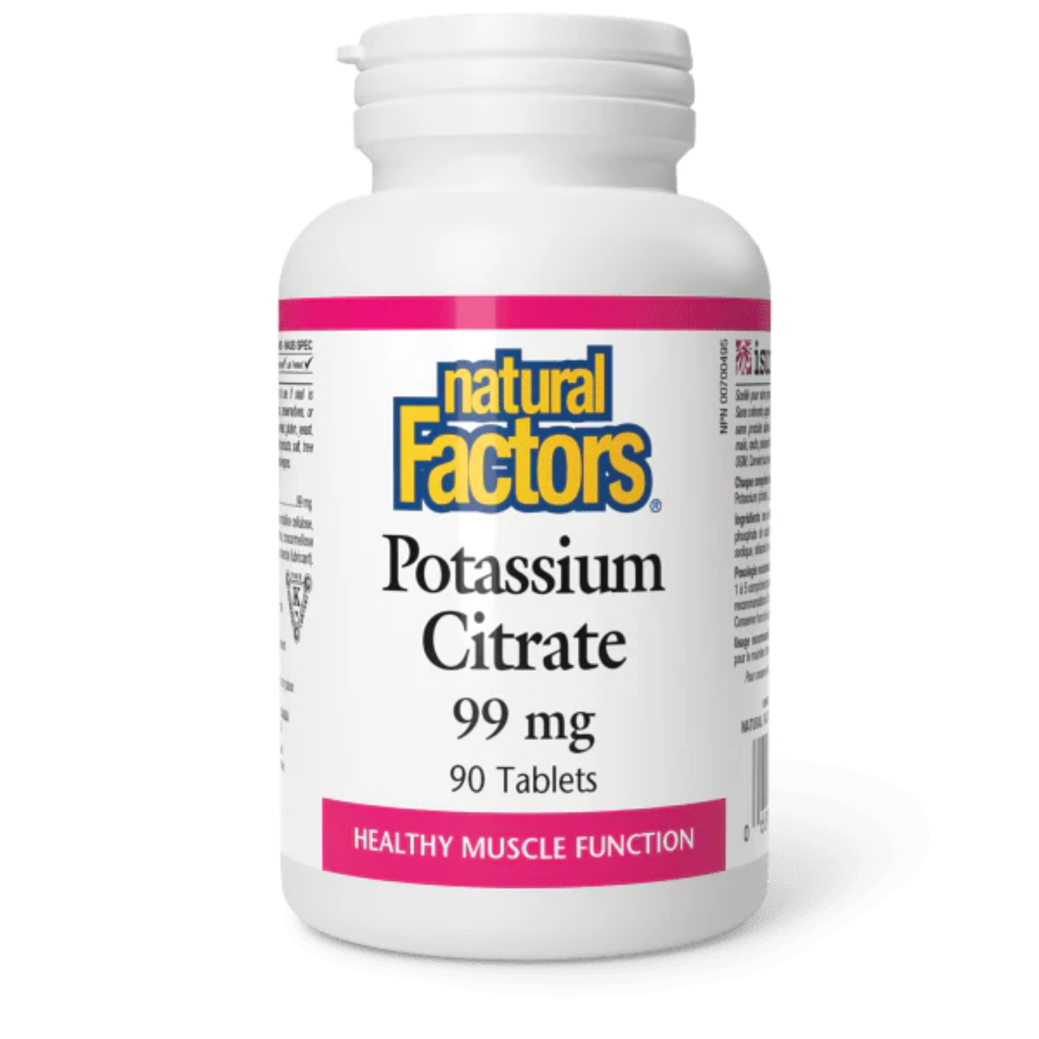 Natural Factors - Potassium Citrate - 99mg 90 Tablets