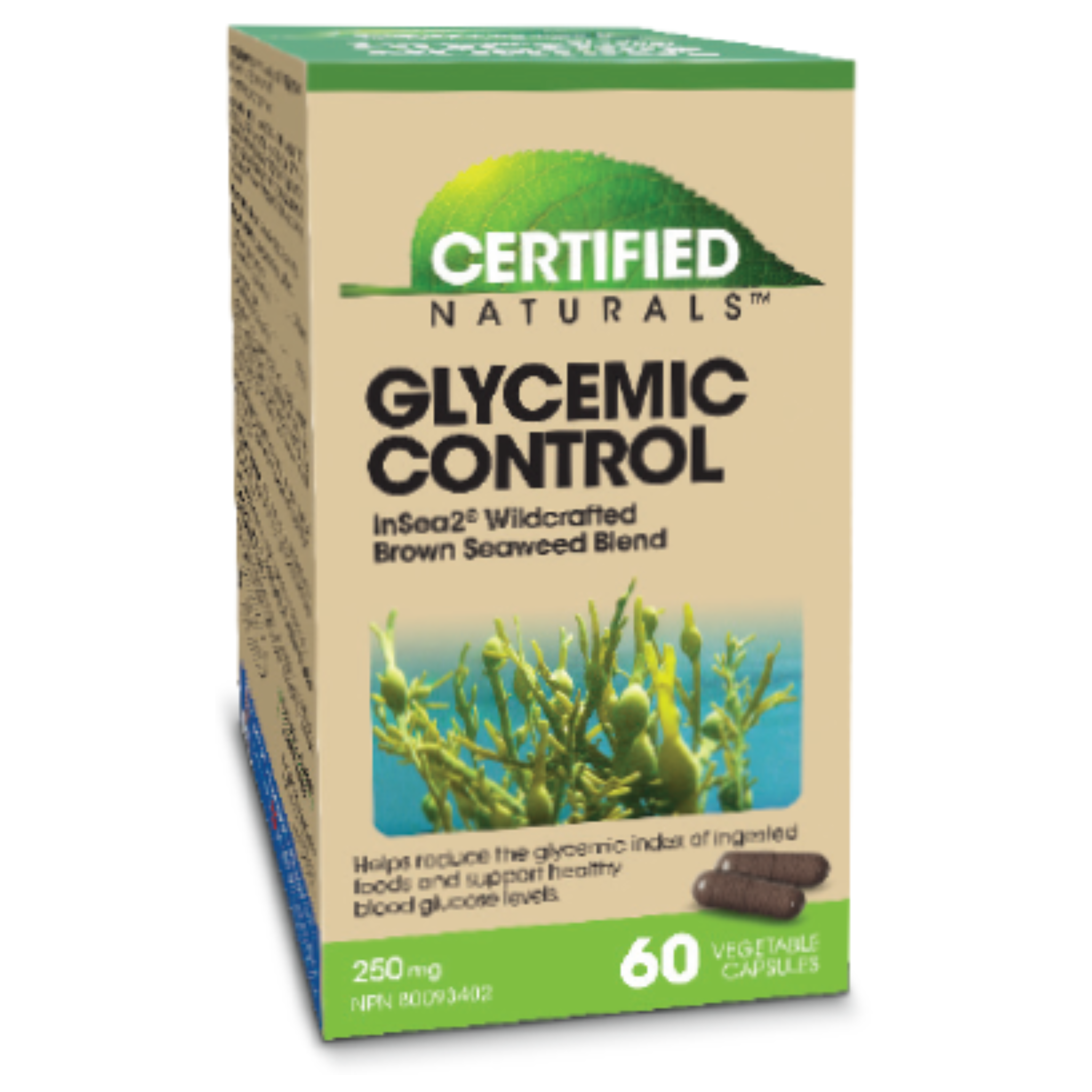Certified Naturals - InSea2 Glycemic Control - 250mg 60 Veg Capsules