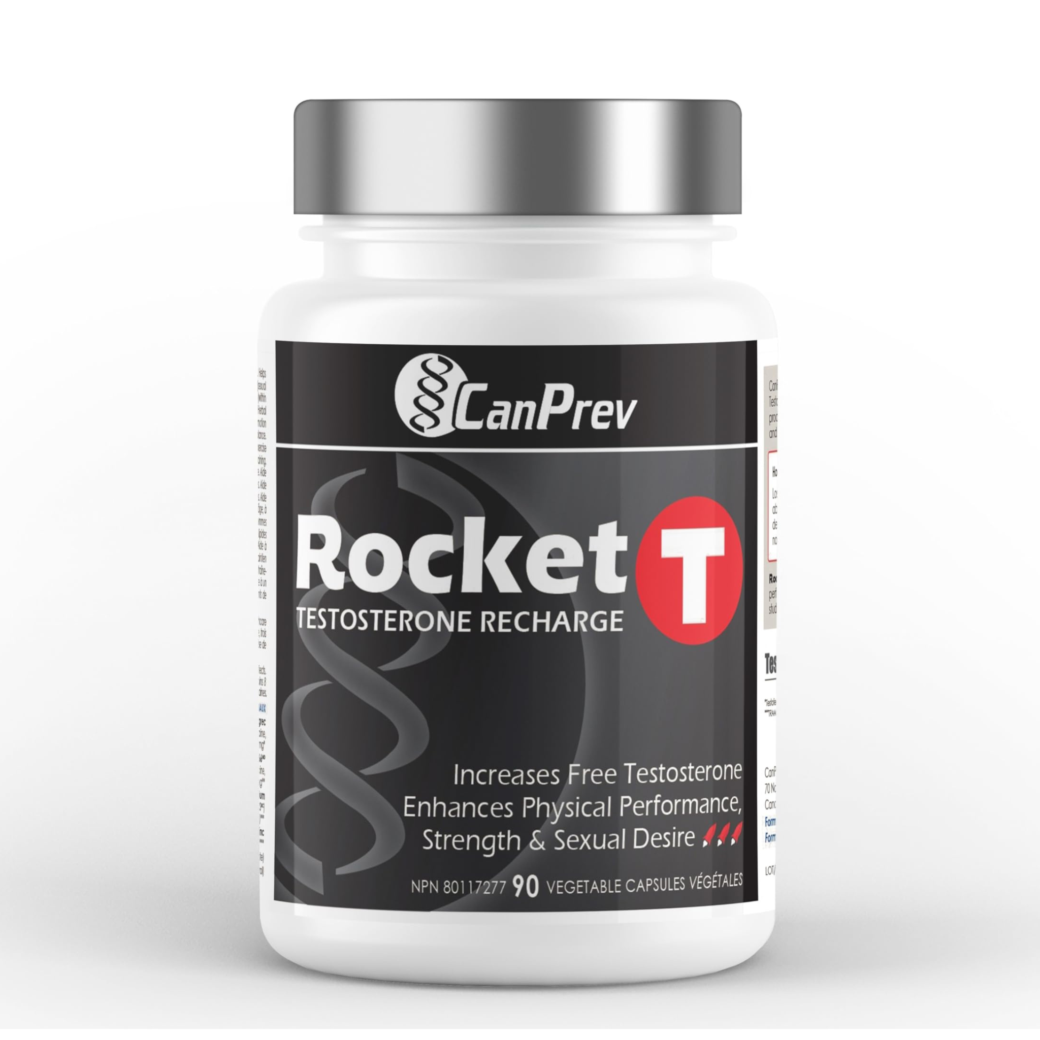 CanPrev - Rocket T Testosterone Recharge - 90 Veg Capsules