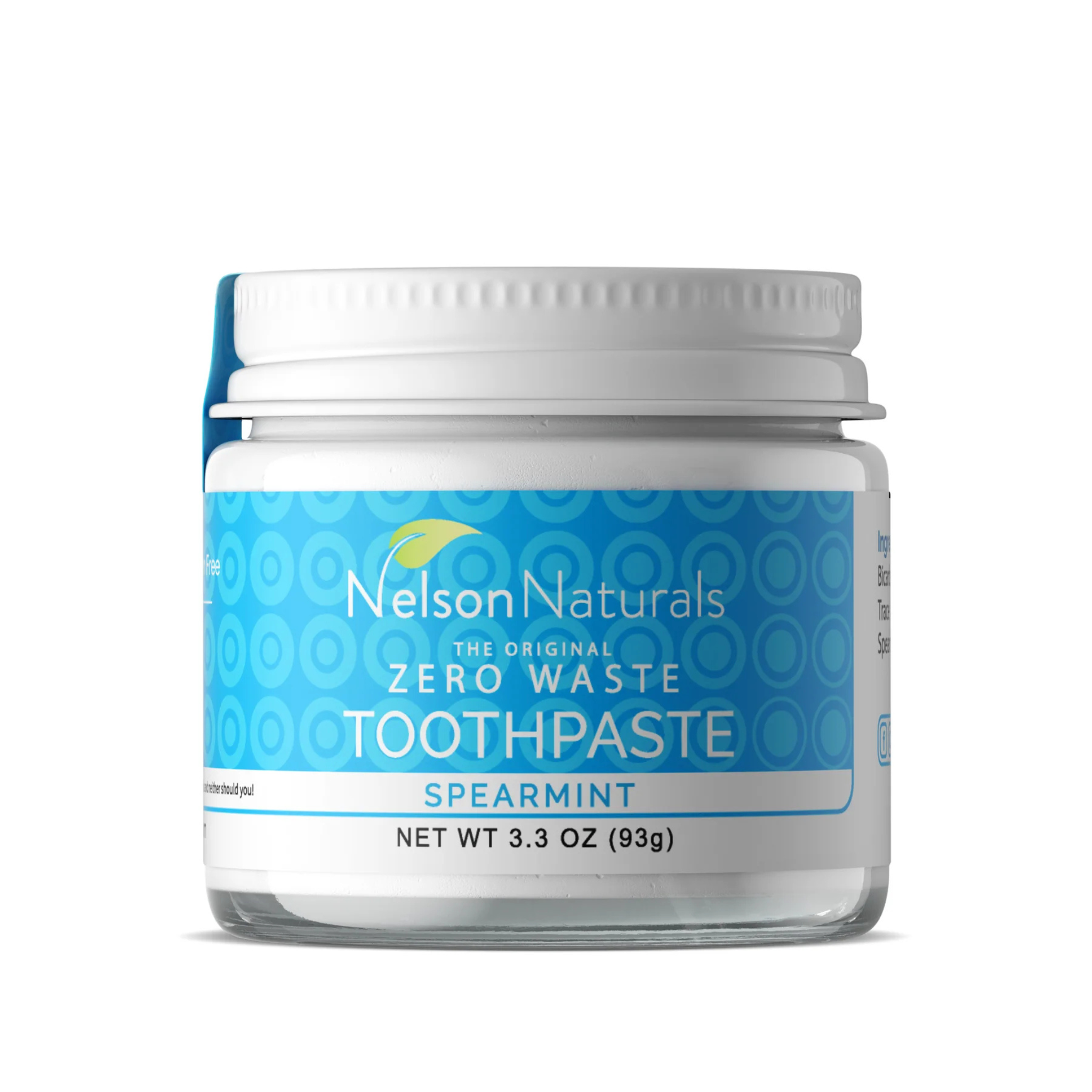 Nelsons Naturals - The Original Zero Waste Toothpaste Spearmint - 93g