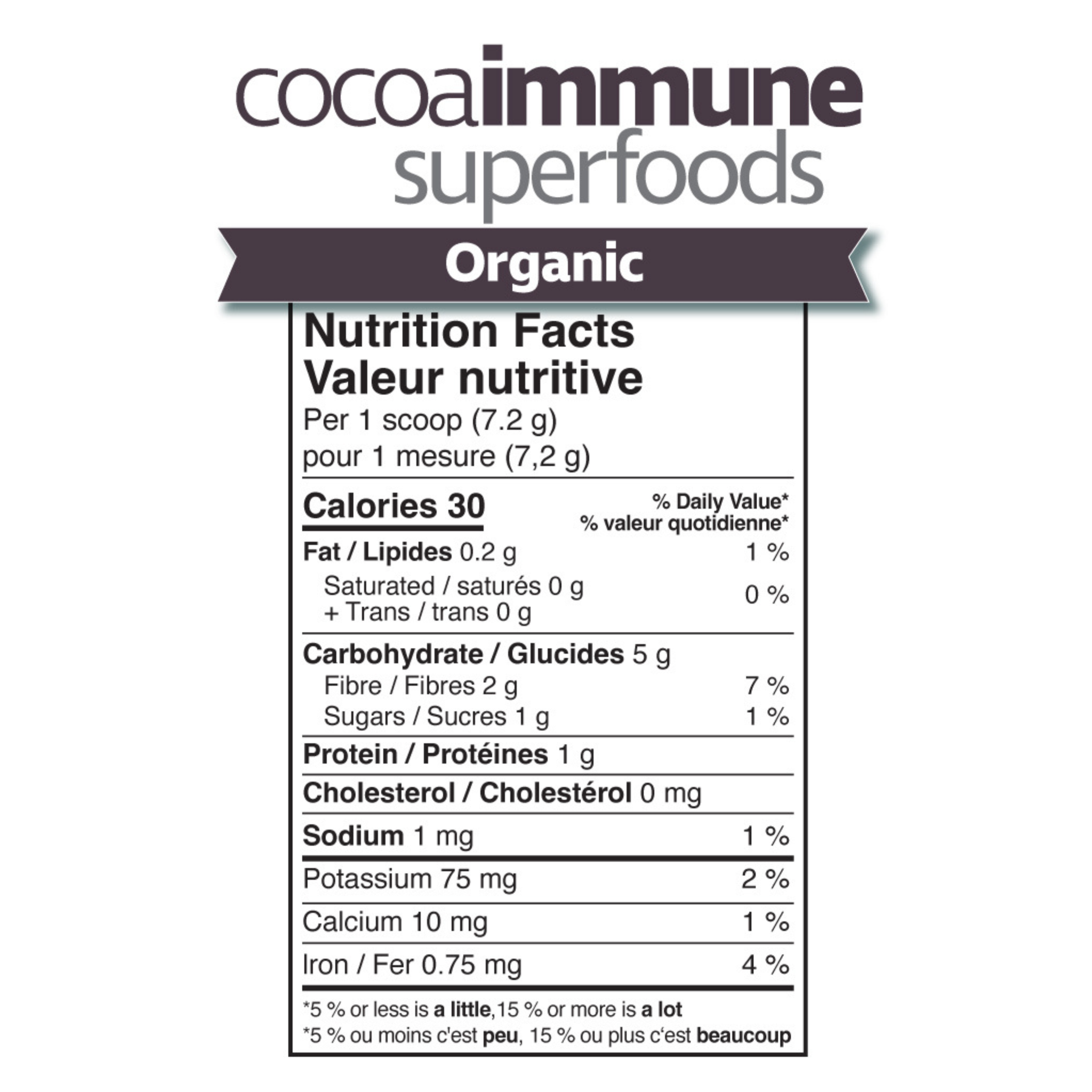 Prairie Naturals - Organic Cocoa Immune Superfoods - 150g