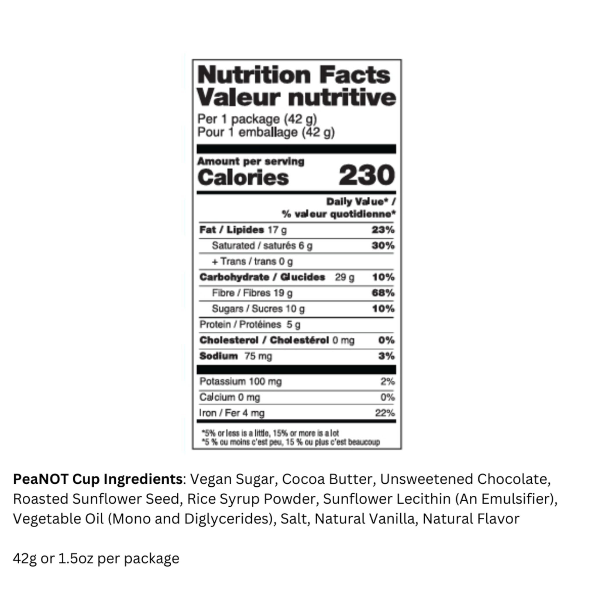No Whey! Foods - Pea Not Cups - 42g