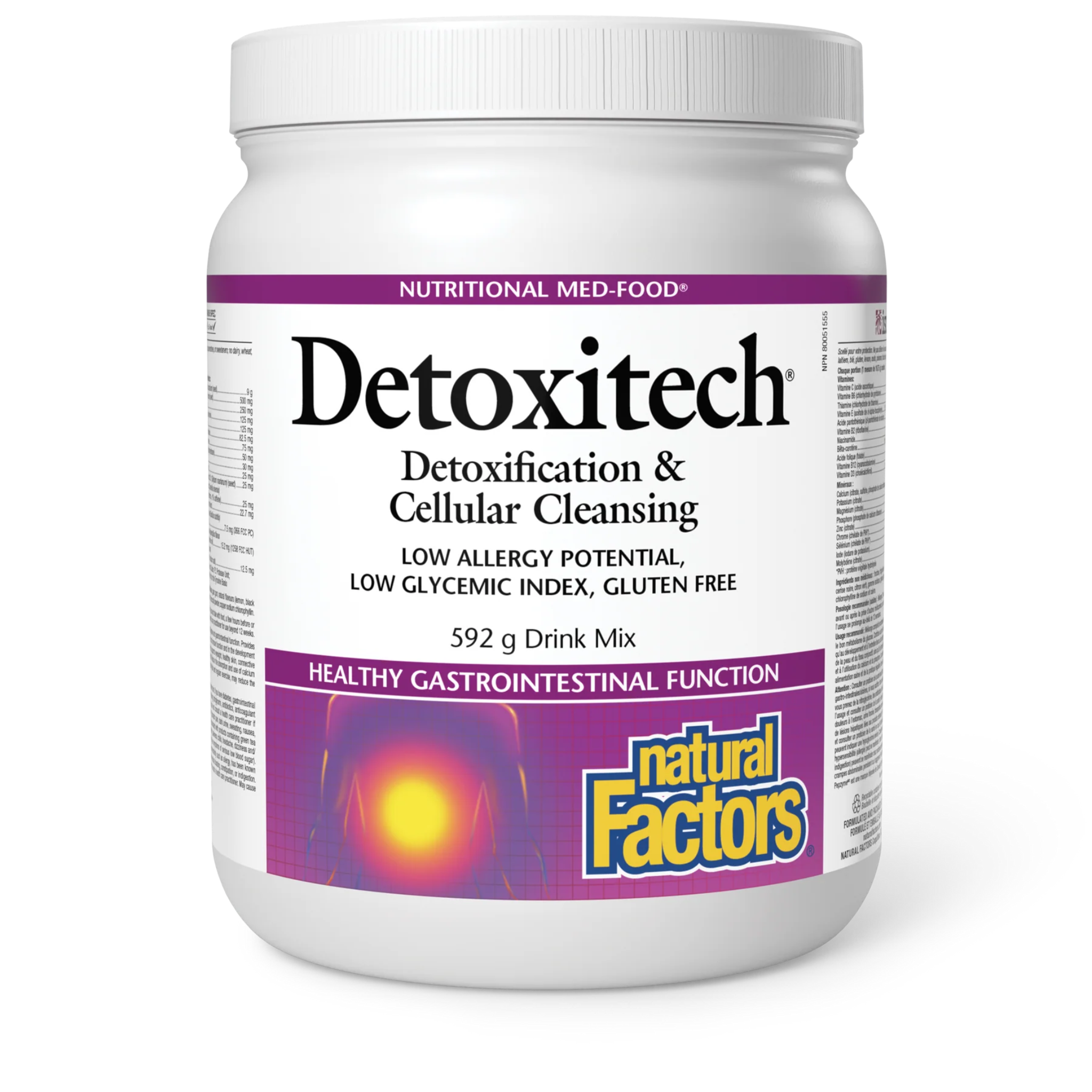 Natural Factors - Detoxitech - 592g Drink Mix