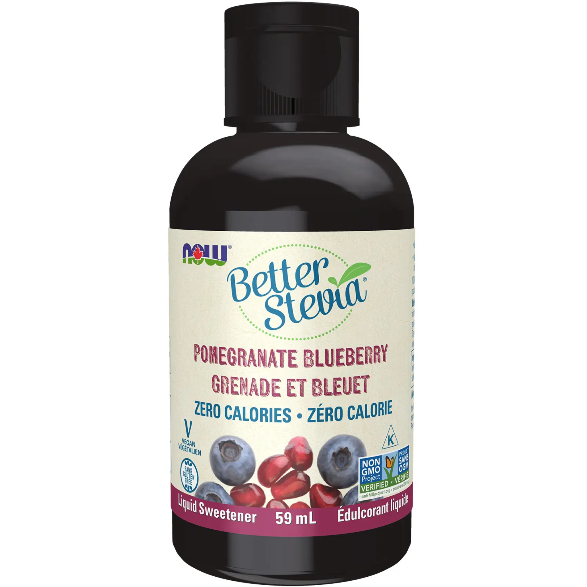 Now - Better Stevia Pomegranate Blueberry - 59ml