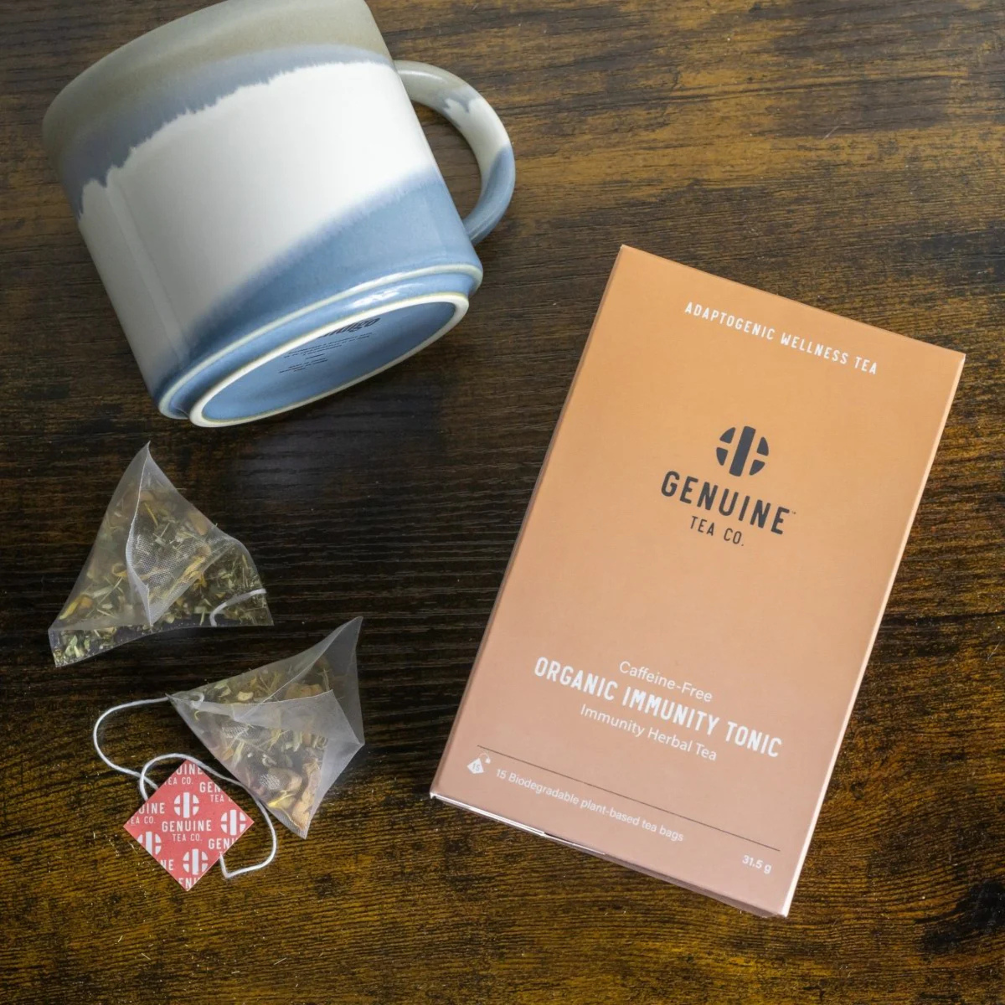 Genuine Tea - Organic Immunity Tonic - 15 Tea Bags