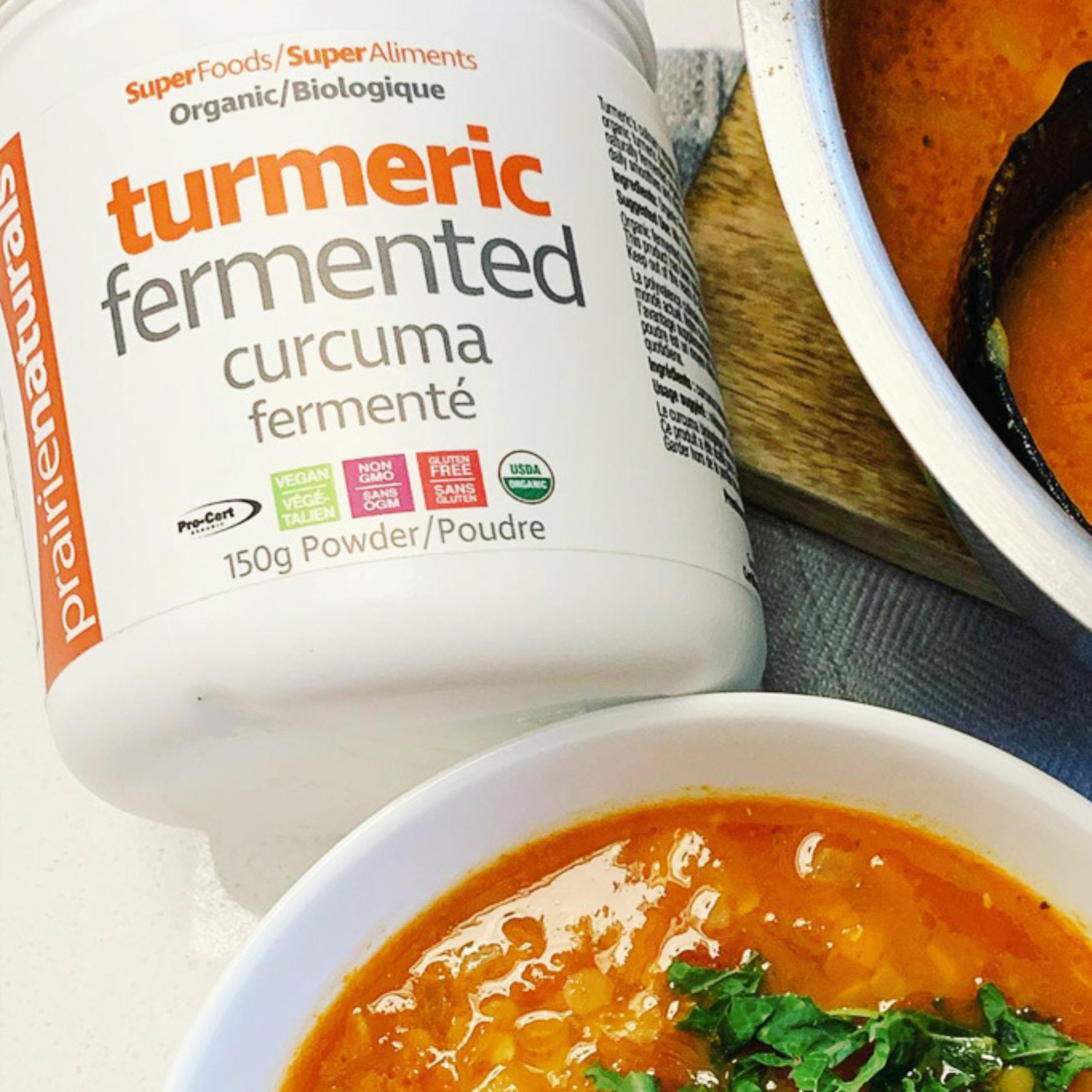 Prairie Naturals - Organic Fermented Turmeric Powder - 150g