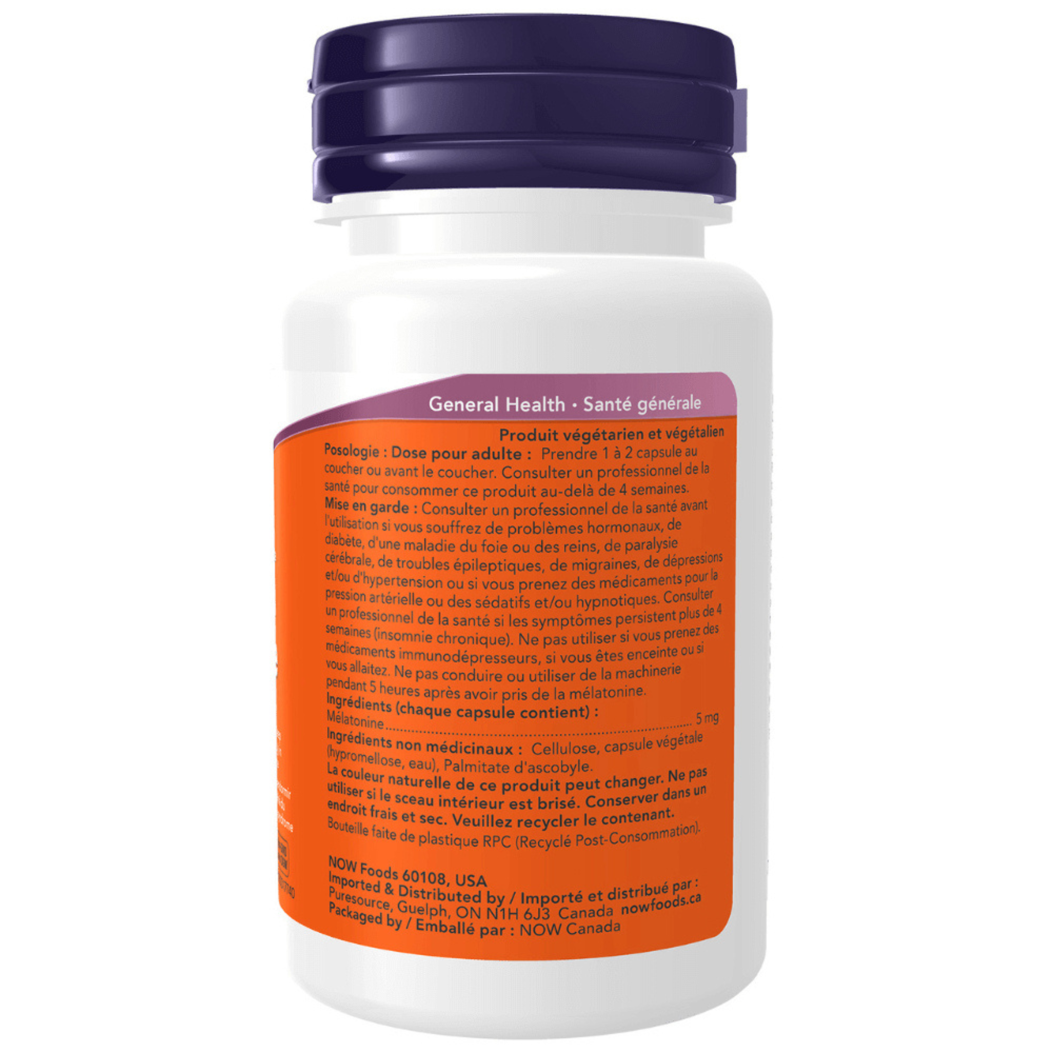 Now - Melatonin - 5mg 60 Veg Capsules