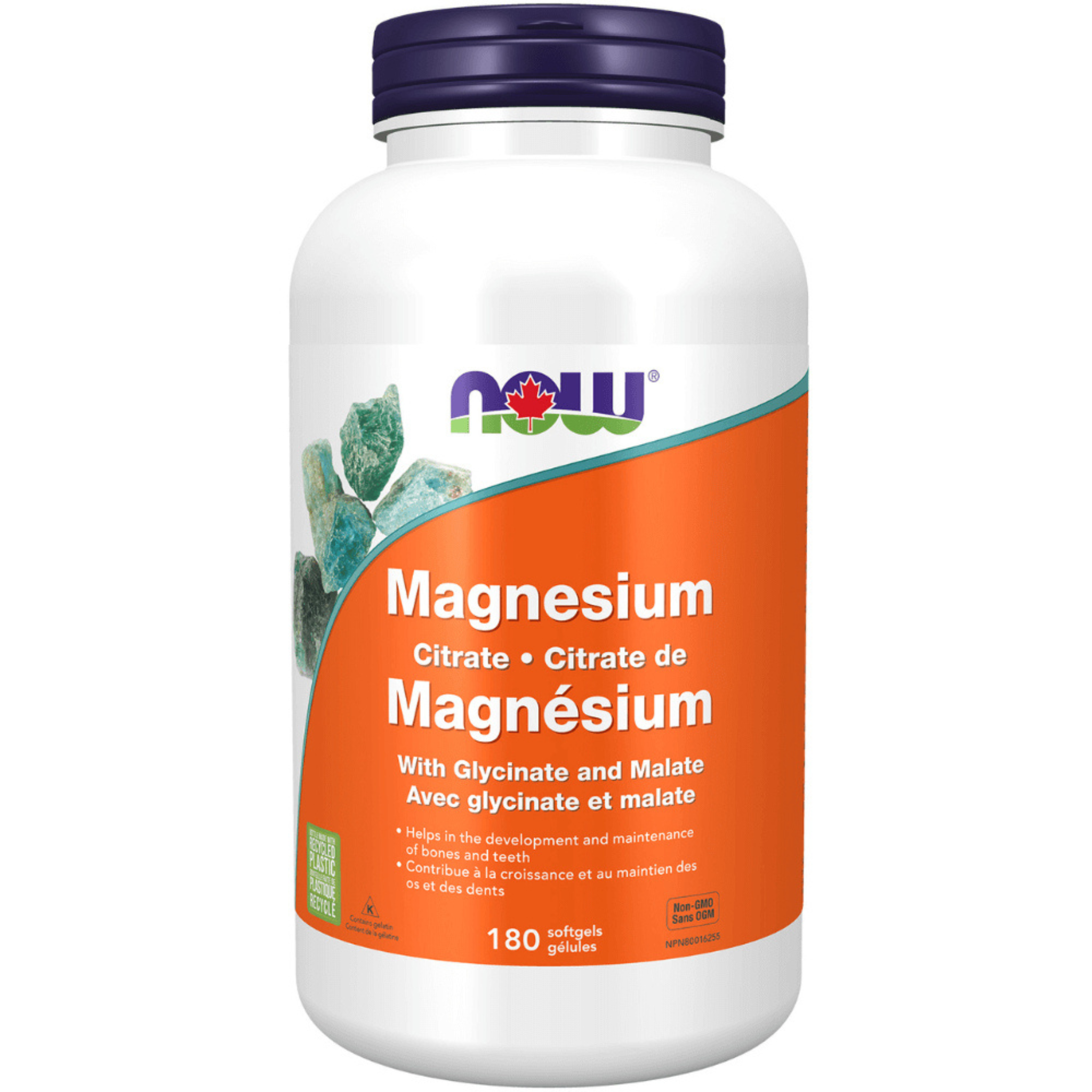 Now - Magnesium Citrate - 180 Softgels