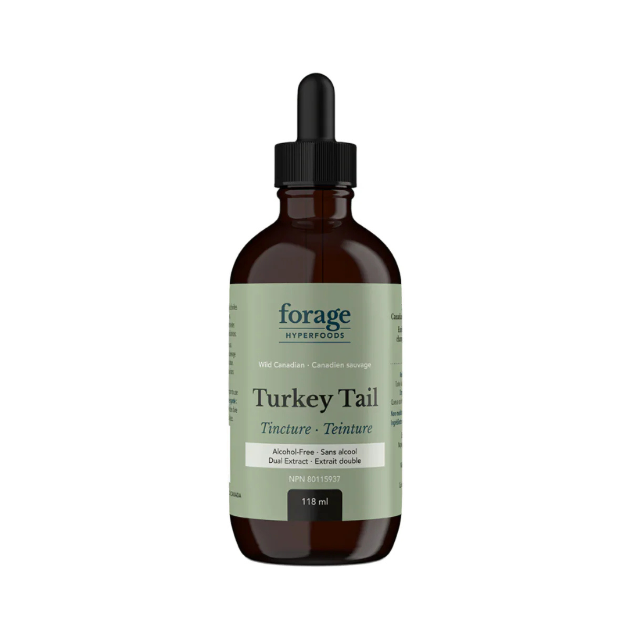 Forage Hyperfoods - Turkey Tail Tincture Alcohol Free - 118ml (DSLM)