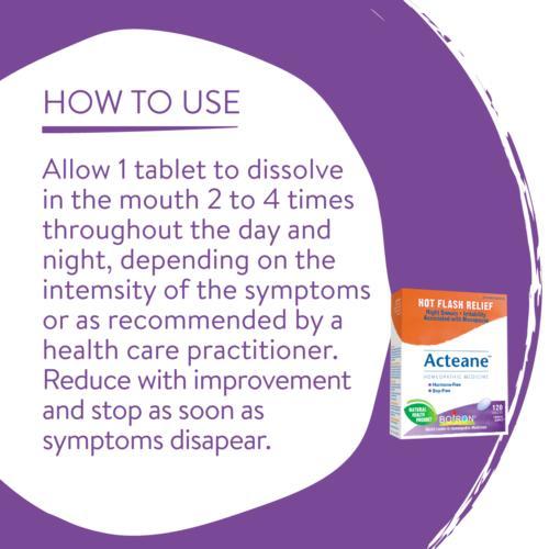 Boiron - Acteane Hot Flash Relief - 120 Tablets