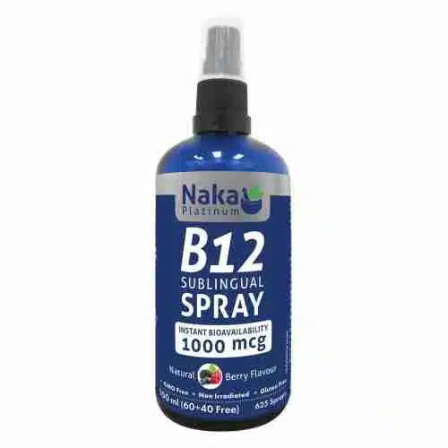 Naka - B-12 Sublingual Spray Berry Flavoured - 1000mcg 100ml