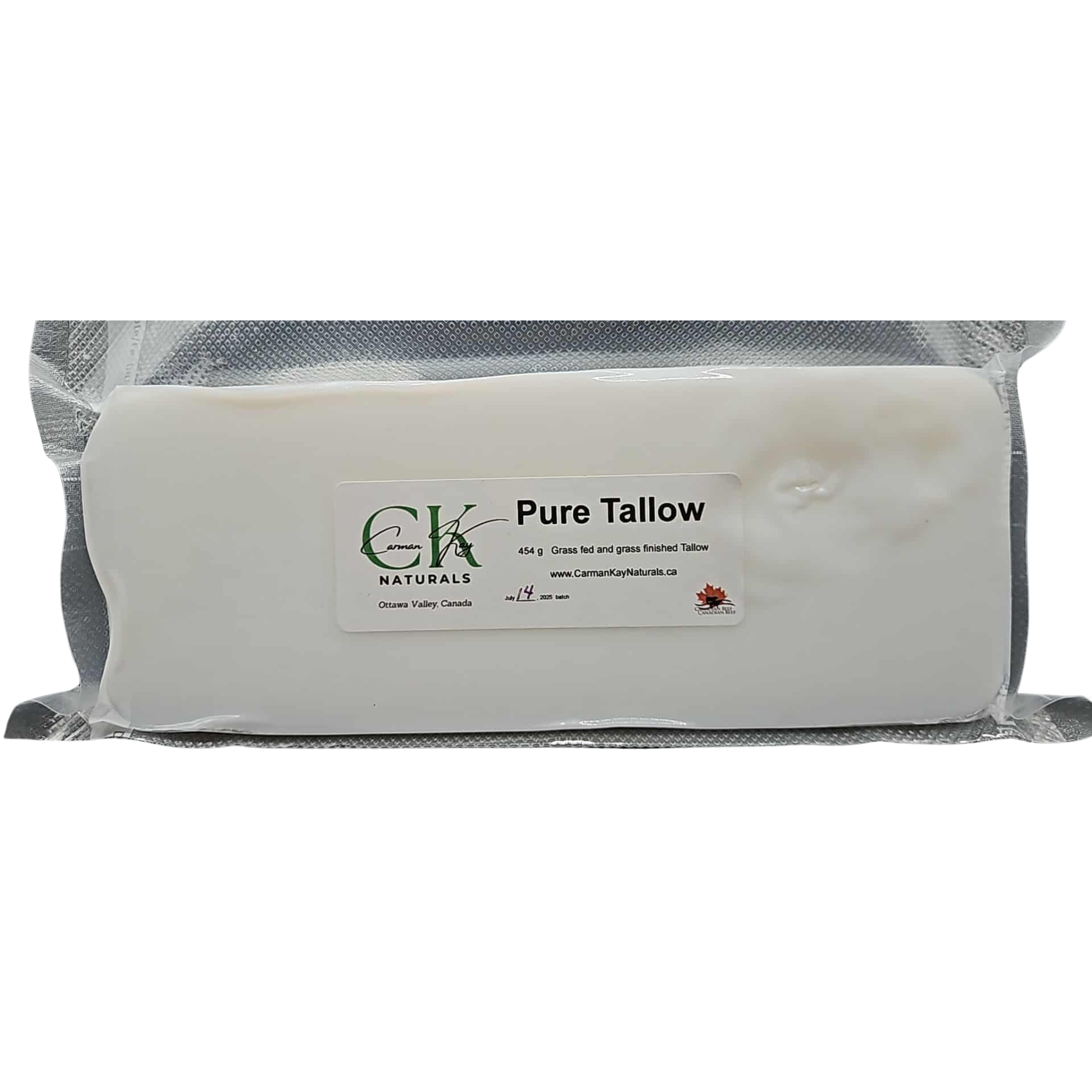 Carman Kay Naturals - Pure Food Grade Cooking Tallow - 454g