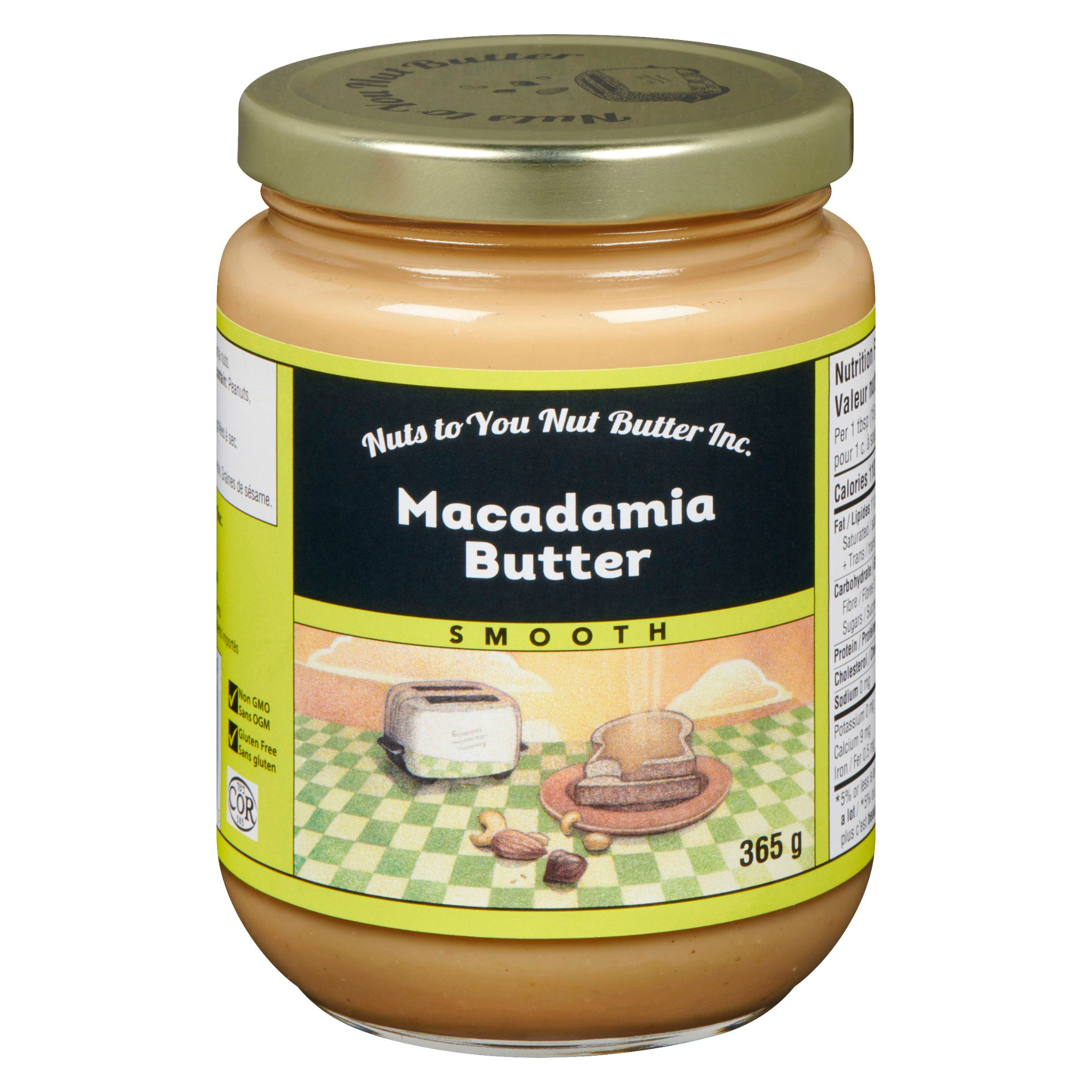 Nuts To You Butter - Macadamia Butter Smooth - 365g