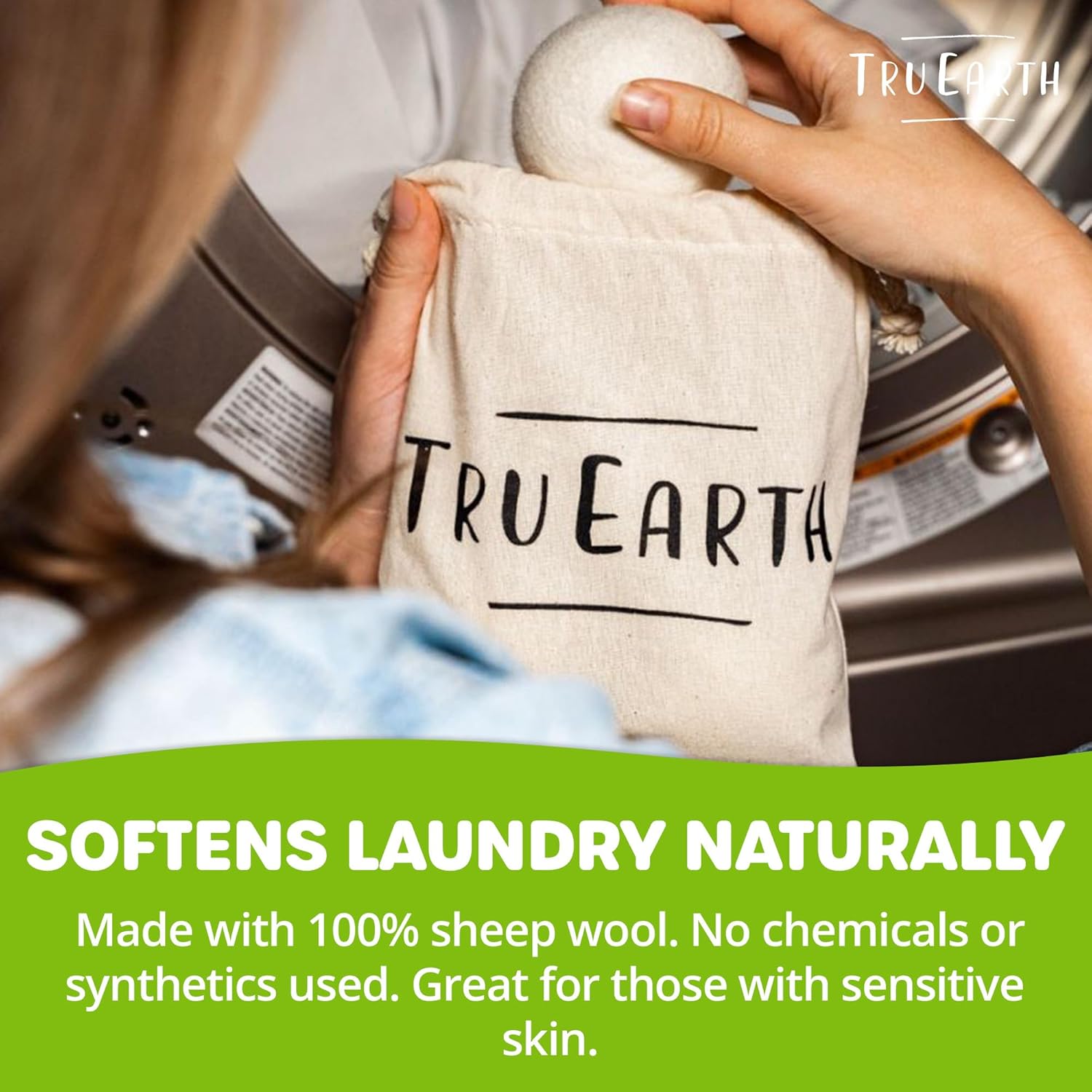 Tru Earth - Reusable Wool Dryer Balls - 4 Pack