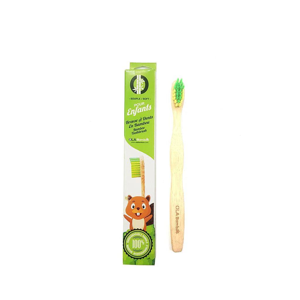 OLA Bamboo - Kids Bamboo Toothbrush - Soft