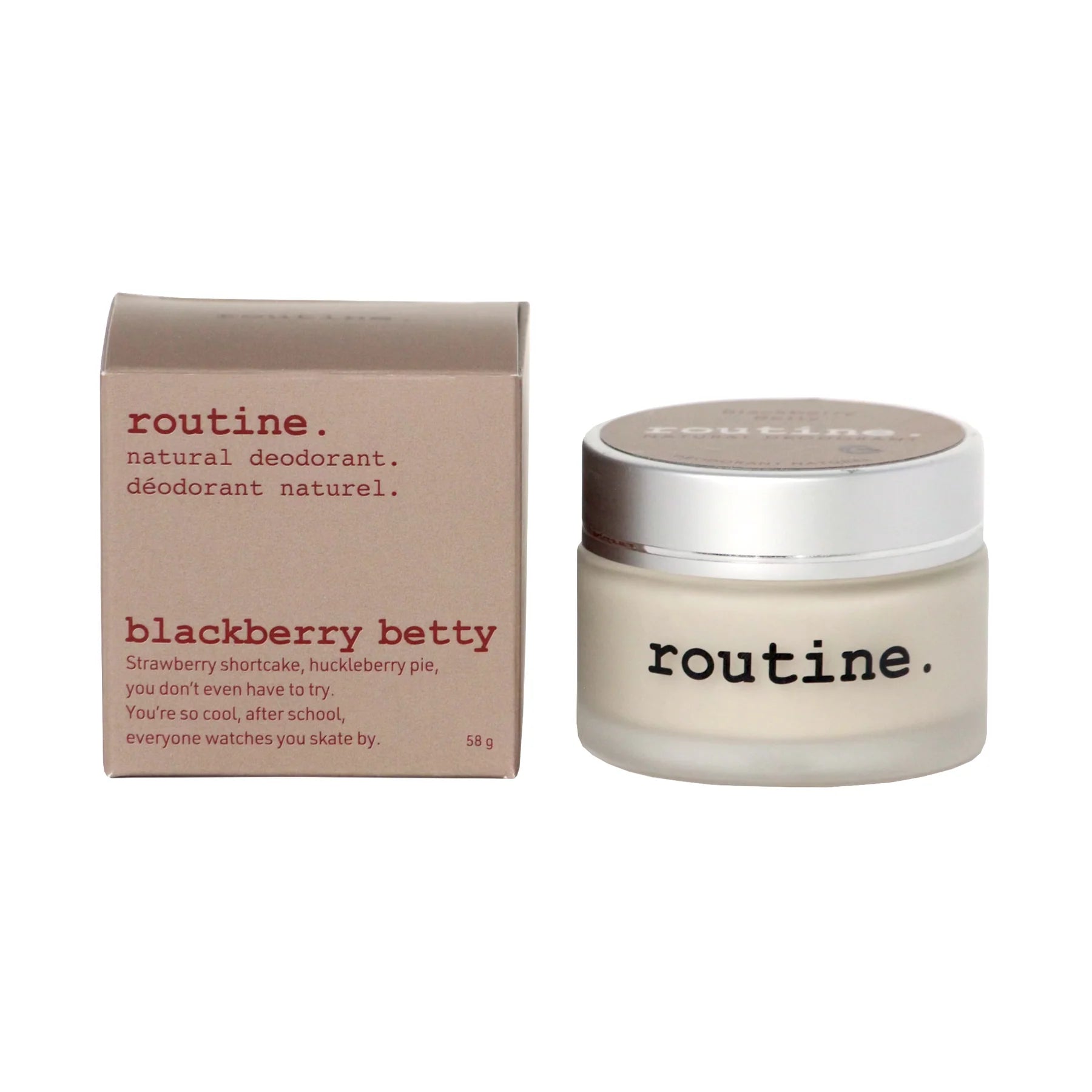 Routine - Blackberry Betty Deodorant - Jar 58G
