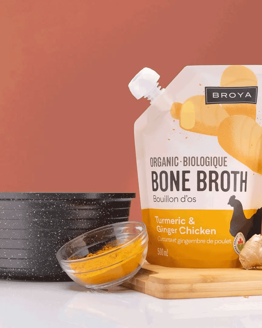 Broya - Turmeric & Ginger Chicken Bone Broth - 500ml